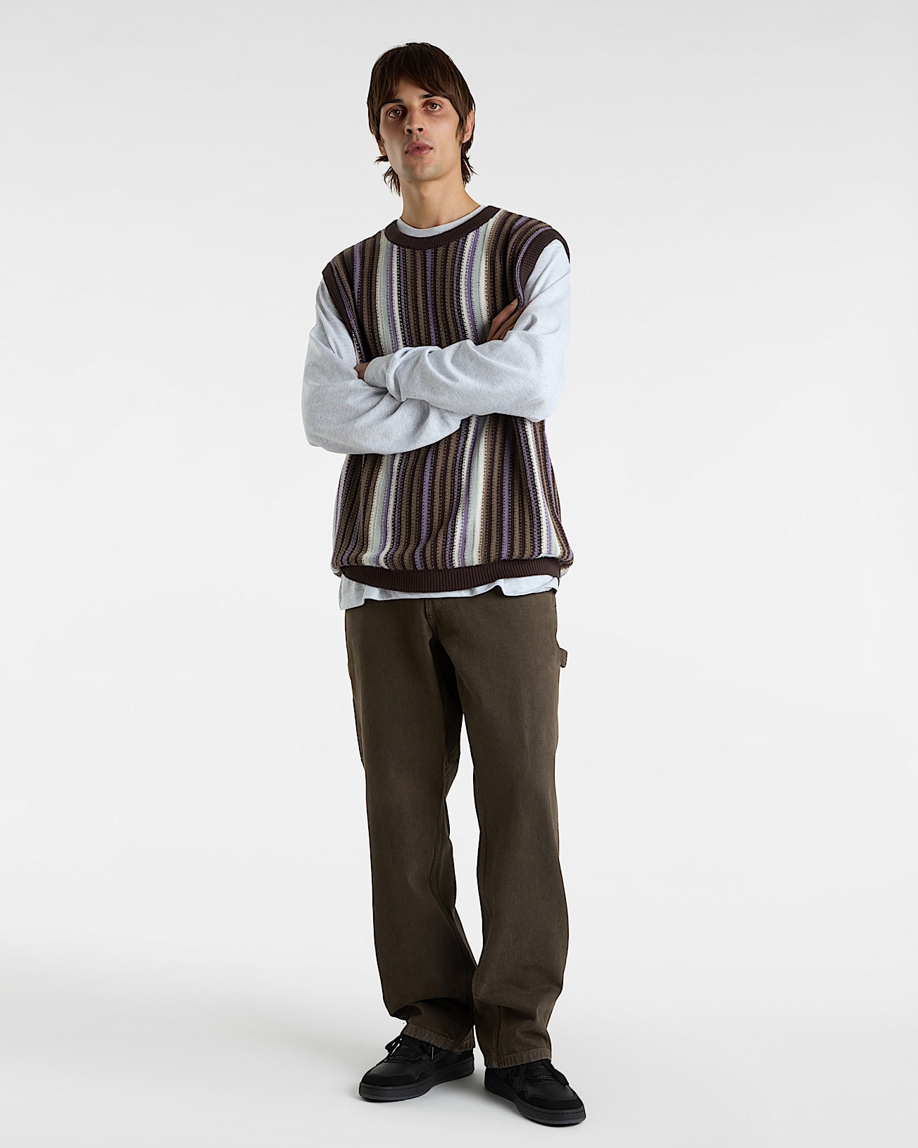 Pull sans manches Samuelson Premium VANS Marron ALT4