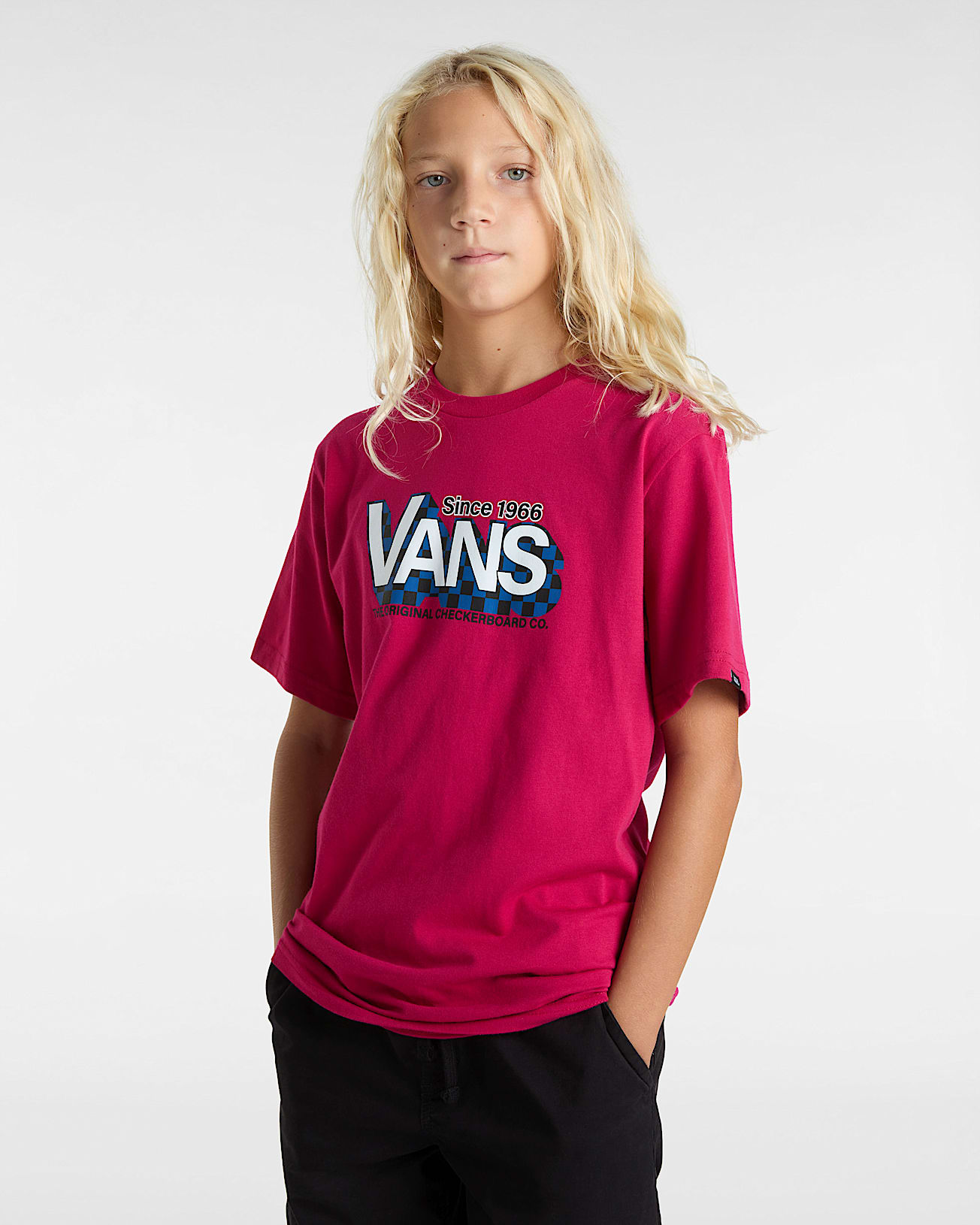Tshirt enfant Checker Drop 814 ans VANS Rose ALT2