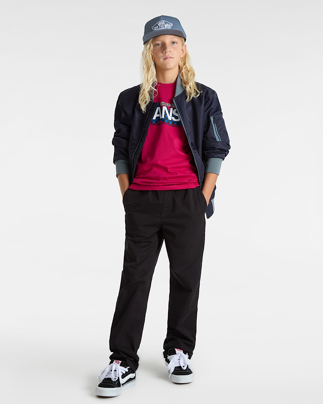 Tshirt enfant Checker Drop 814 ans VANS Rose ALT4