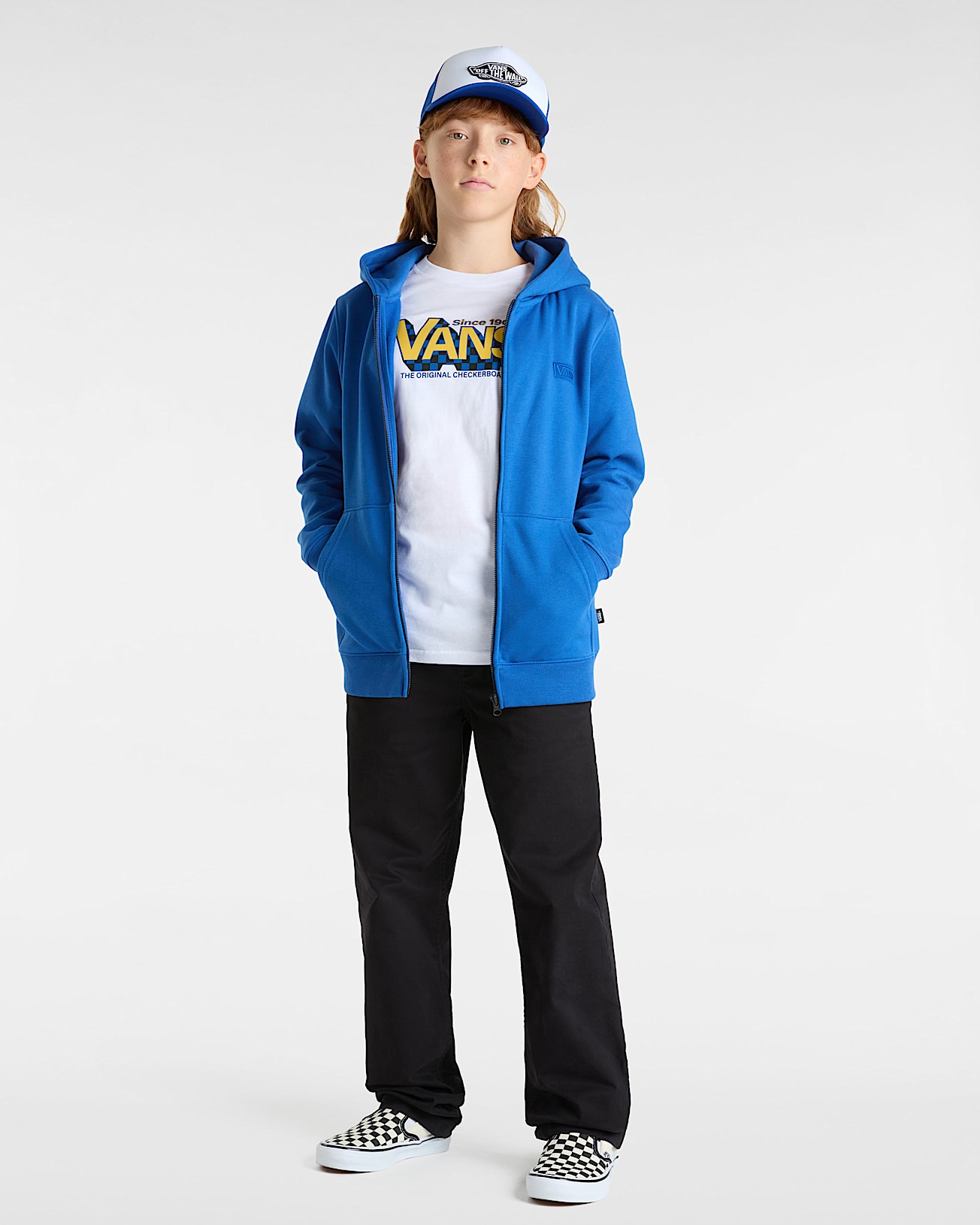 Tshirt enfant Checker Drop 814 ans VANS Blanc ALT3