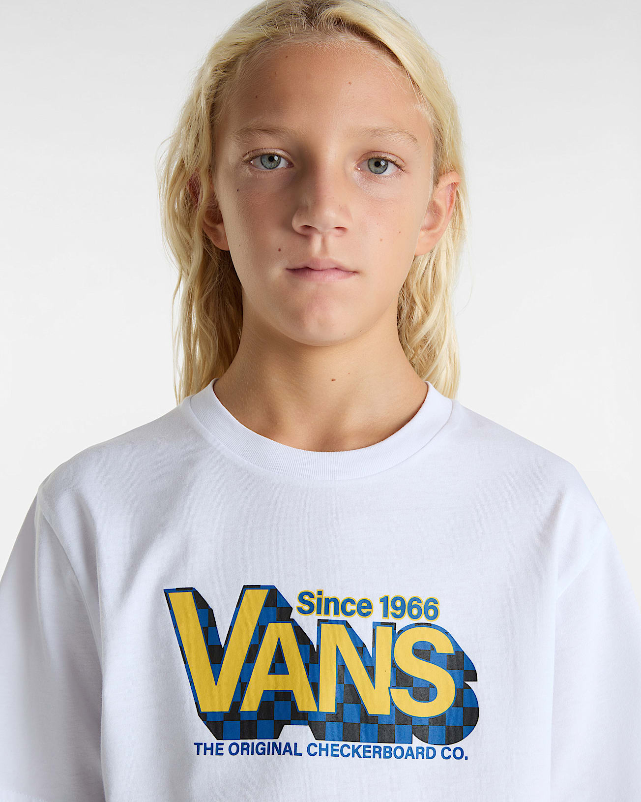 Tshirt enfant Checker Drop 814 ans VANS Blanc ALT8