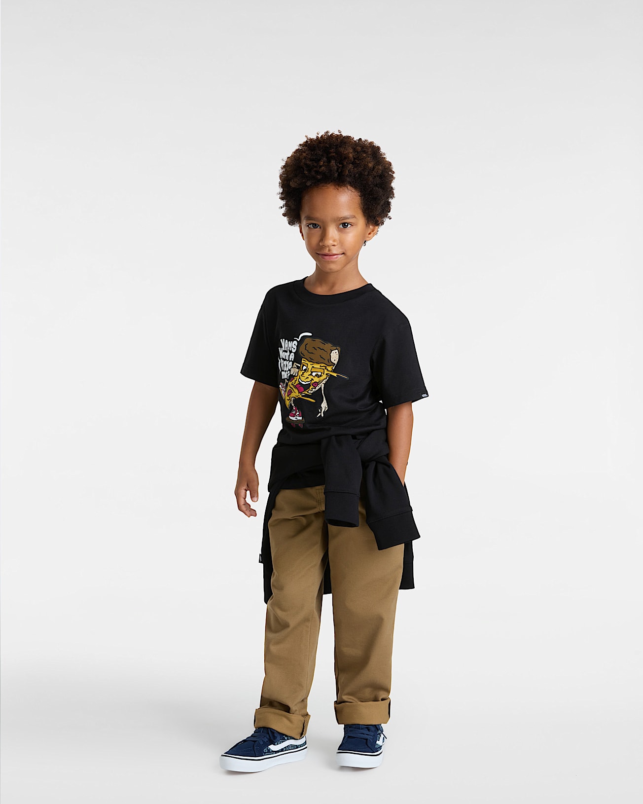 Tshirt Pizza Me Enfant 28 ans VANS Noir ALT4