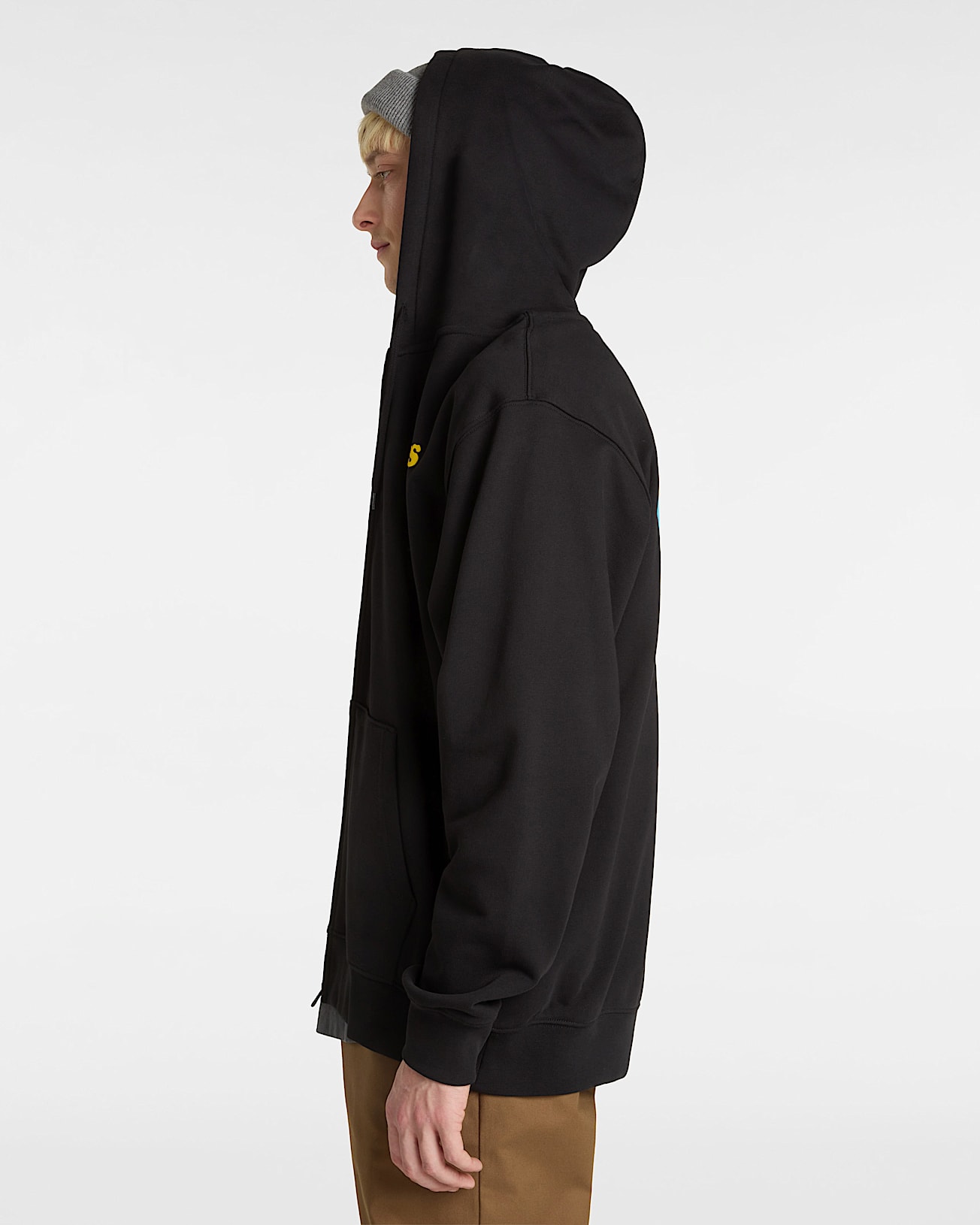 Sweat  capuche zipp Skull La Shaka VANS Noir ALT4