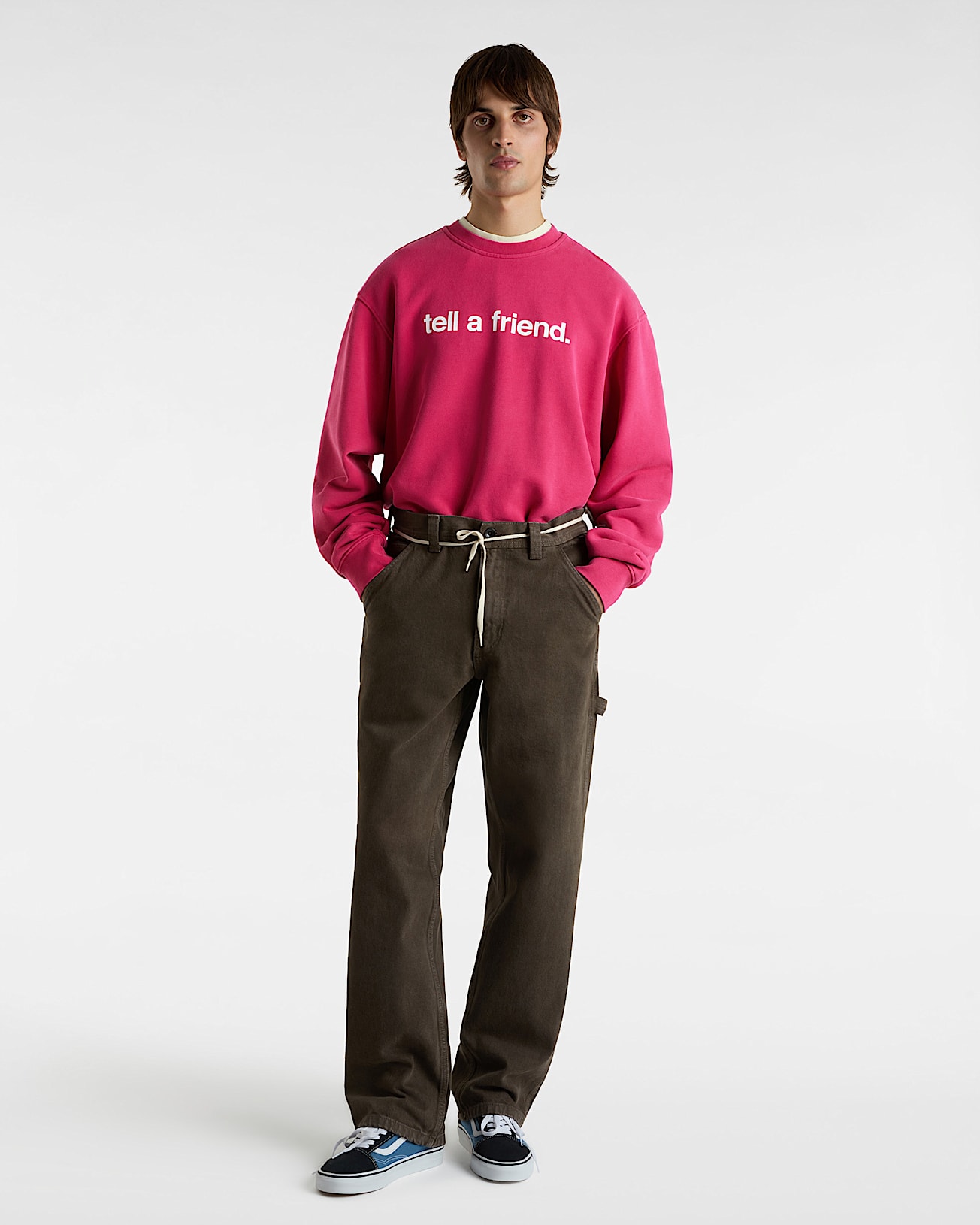 Sweat Tell a Friend Crew VANS Rose ALT2