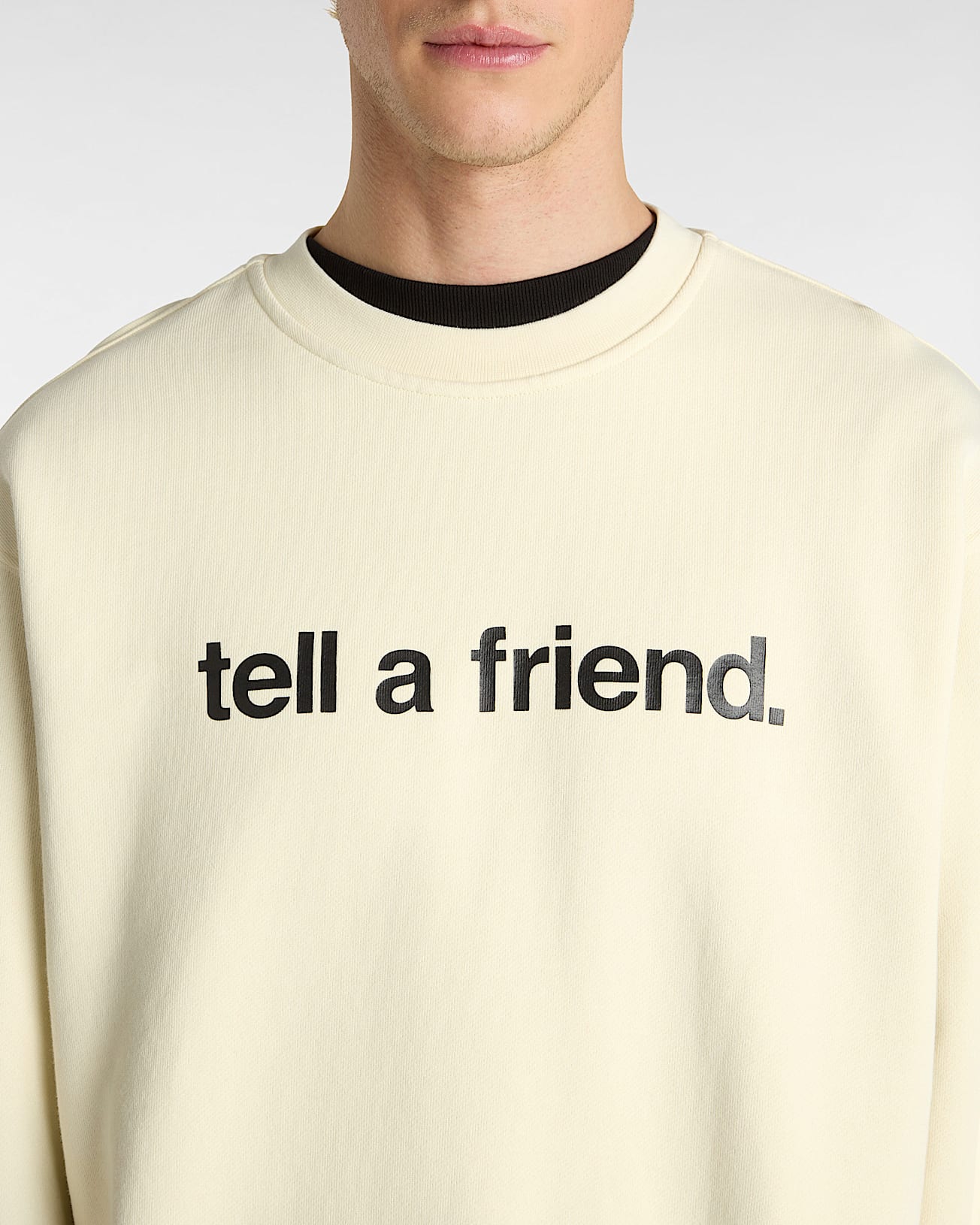Sweat Tell a Friend Crew VANS Beige ALT6