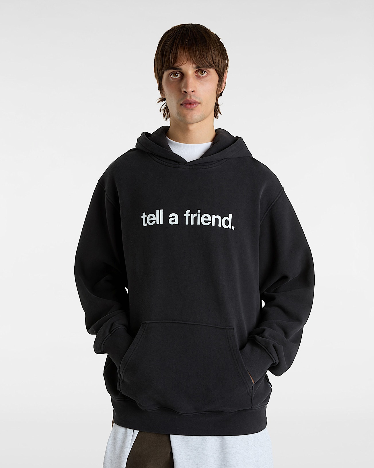 Bluza z kapturem Tell a Friend Crew Pullover VANS Czarny ALT2