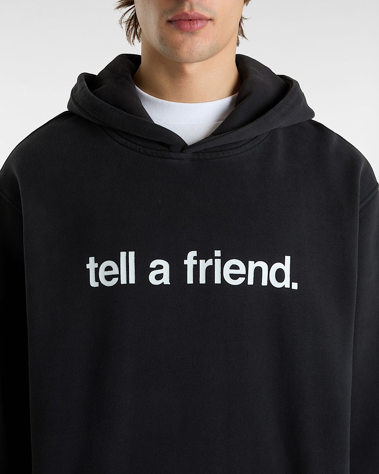 Bluza z kapturem Tell a Friend Crew Pullover VANS Czarny ALT6