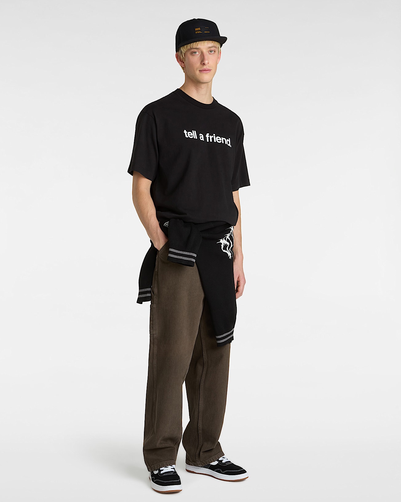 Tshirt Tell a Friend VANS Noir ALT4