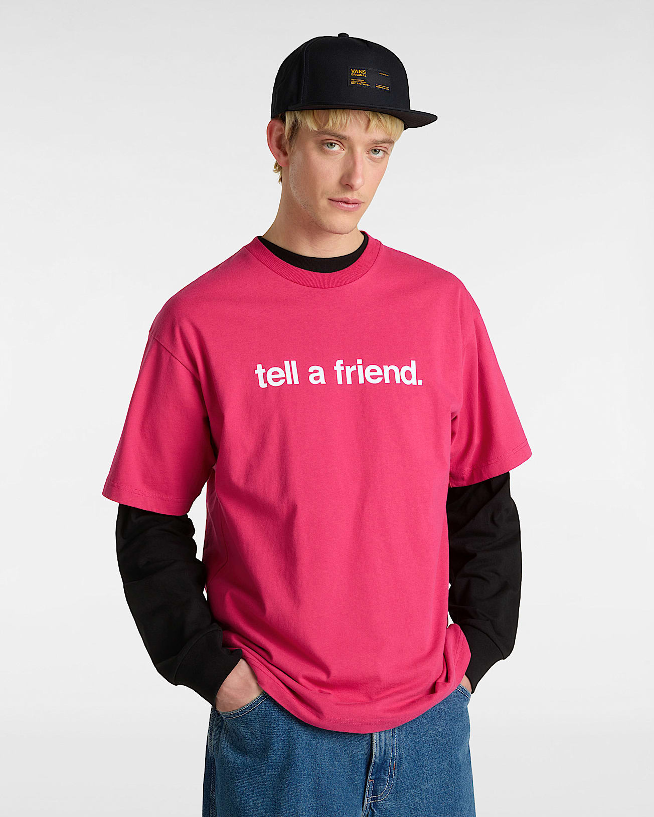 Tshirt Tell A Friend VANS Rose ALT4