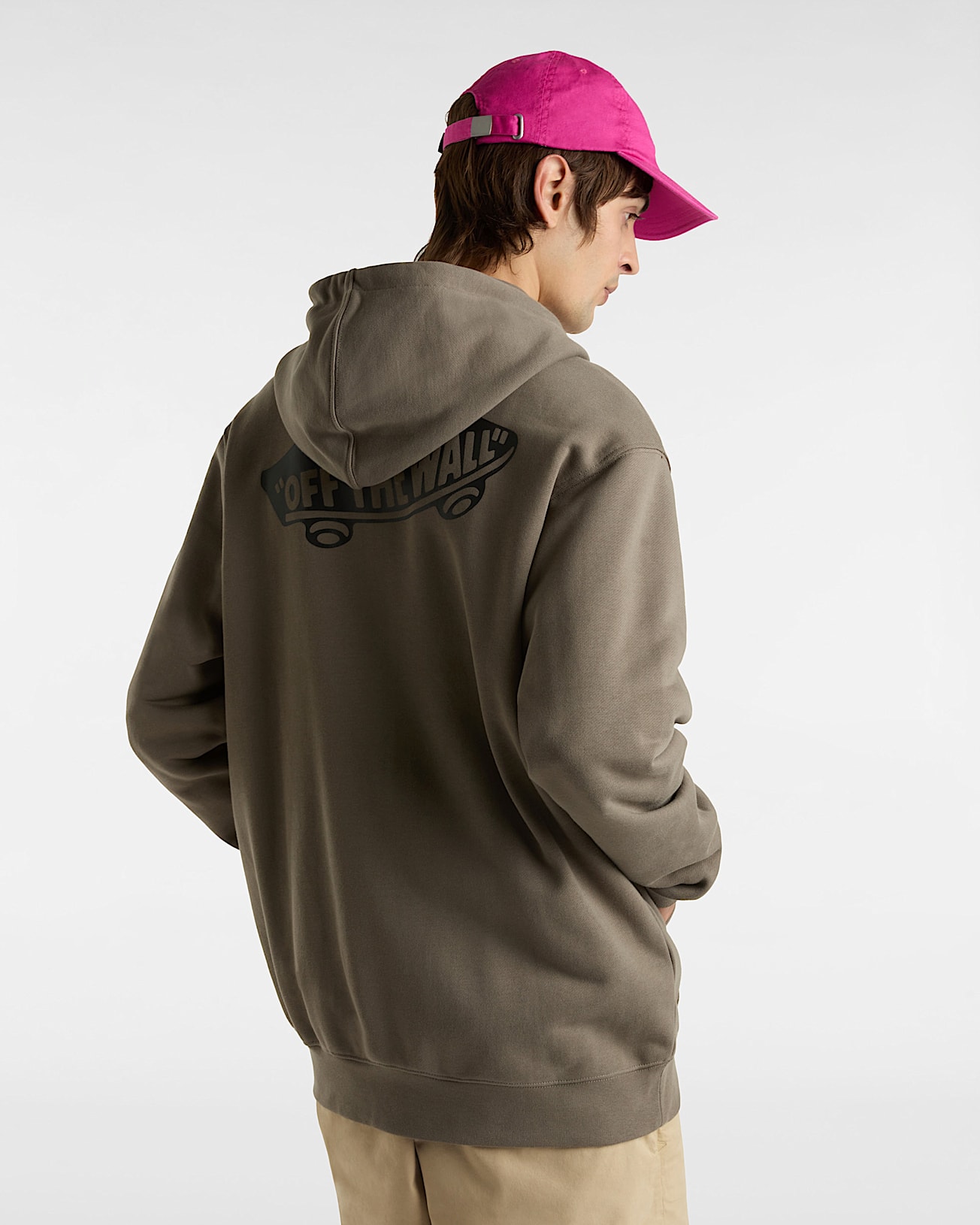 Sweat  capuche zipp Style 76 VANS Marron ALT3