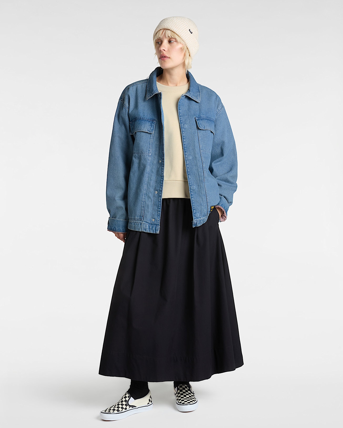 Sweat ras du cou Style 76 VANS Beige ALT5