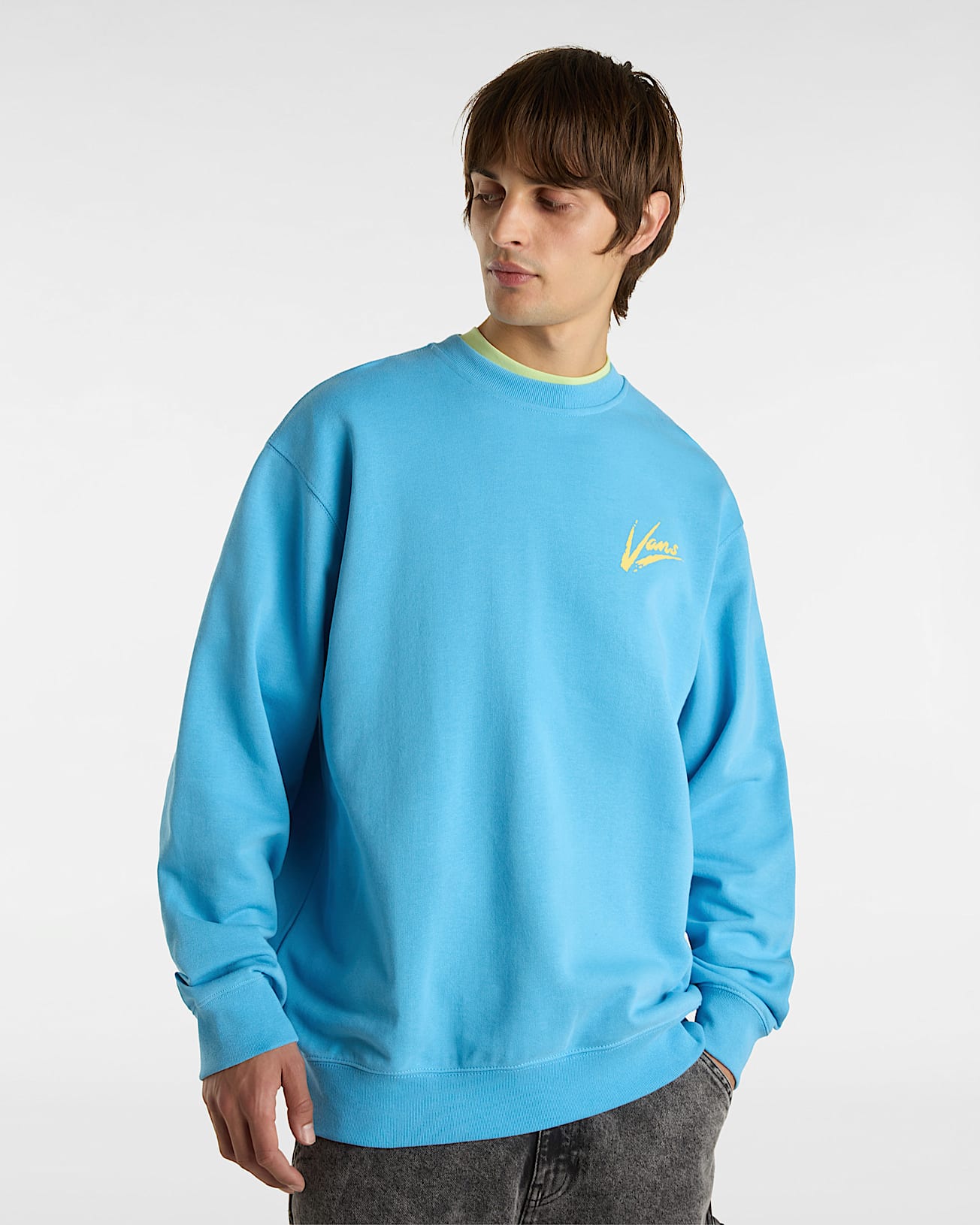 Sweat Brush Script II Crew VANS Bleu ALT2