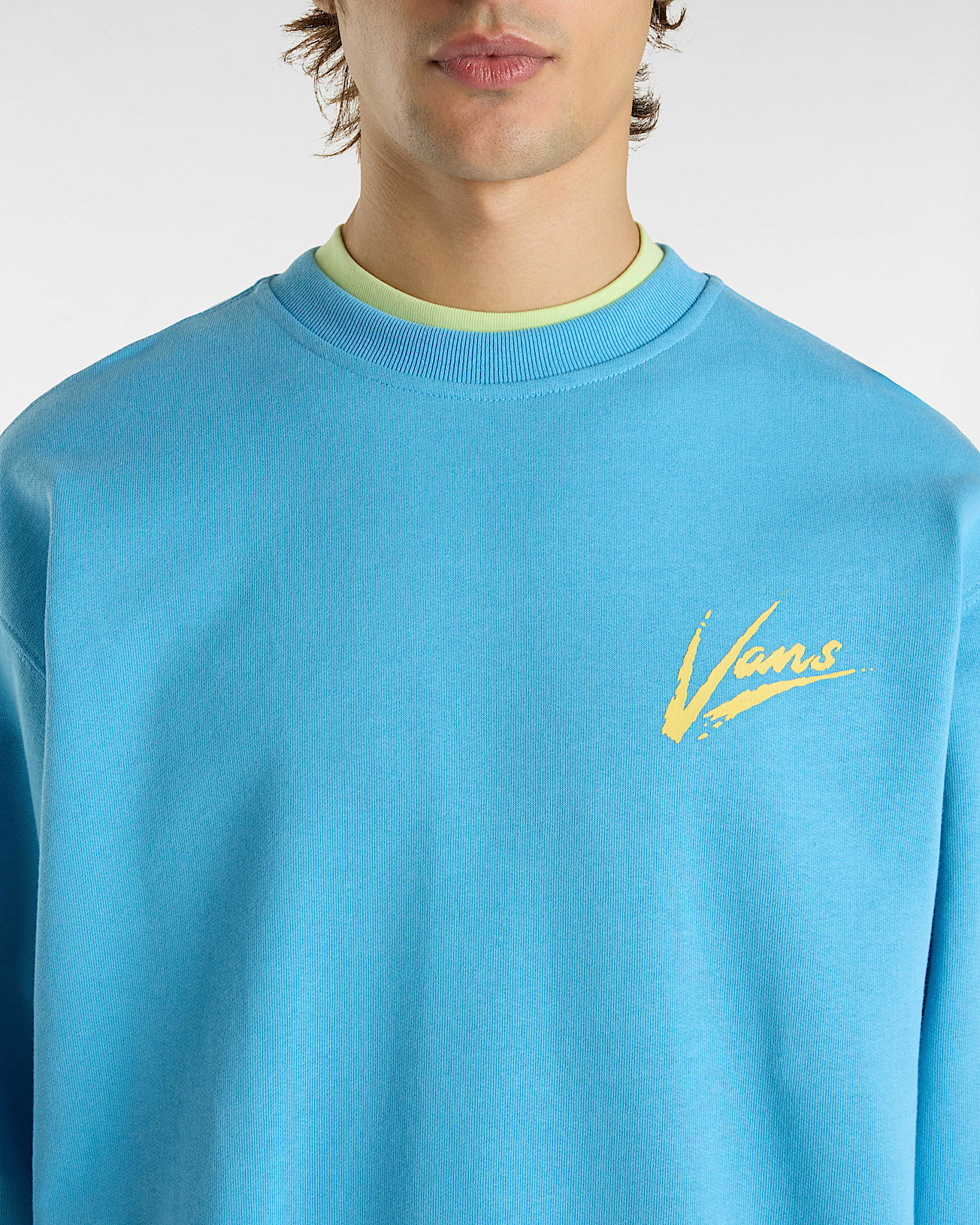 Sweat Brush Script II Crew VANS Bleu ALT5