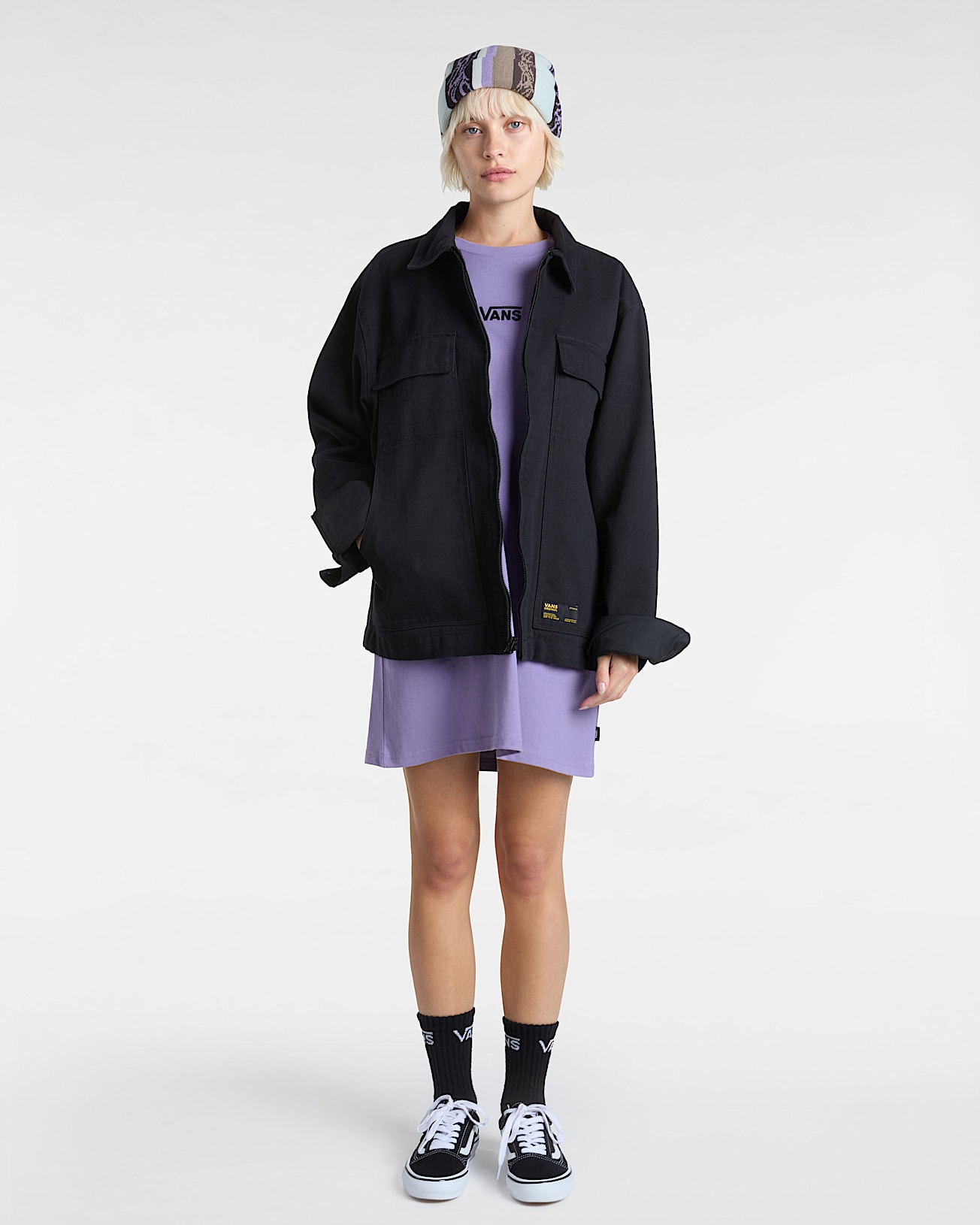 Robe tshirt Centre Vee VANS Violet ALT4