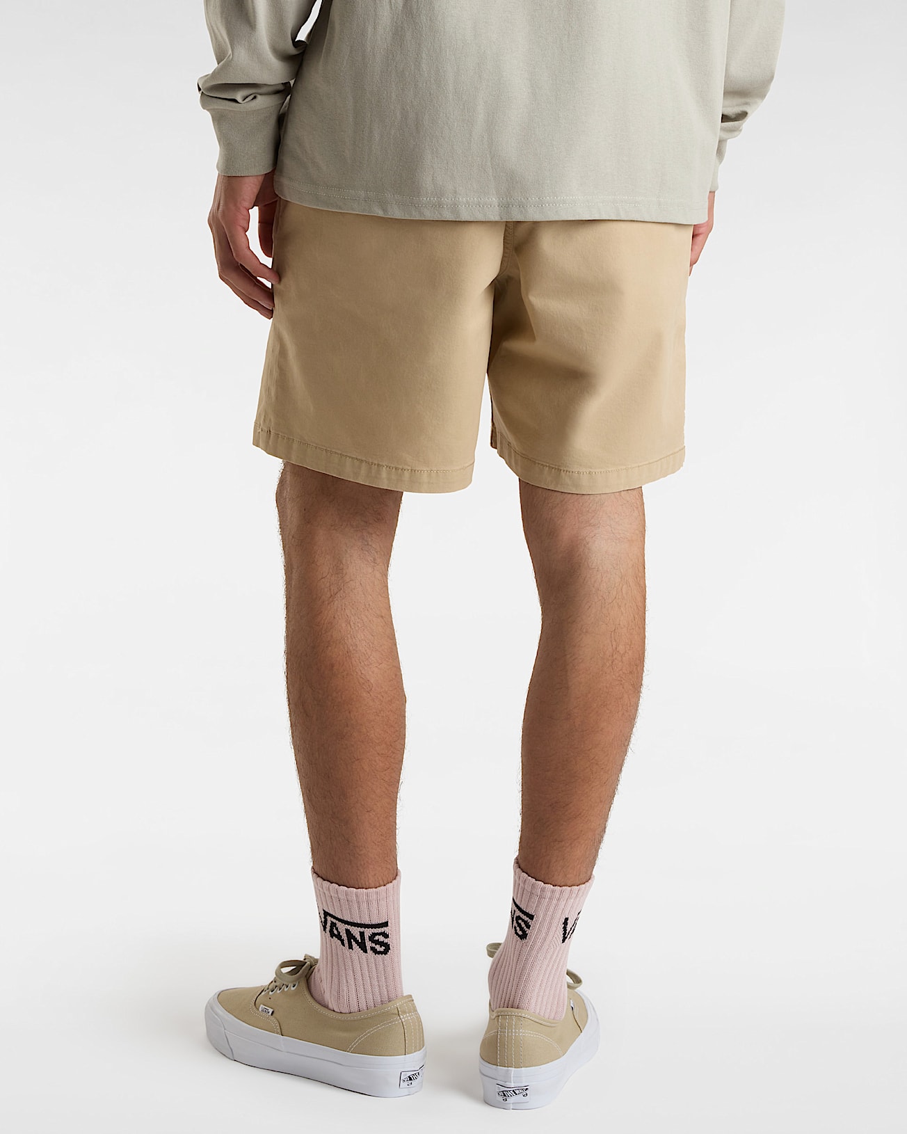 Pantaln corto elstico de corte holgado VANS Beis ALT3