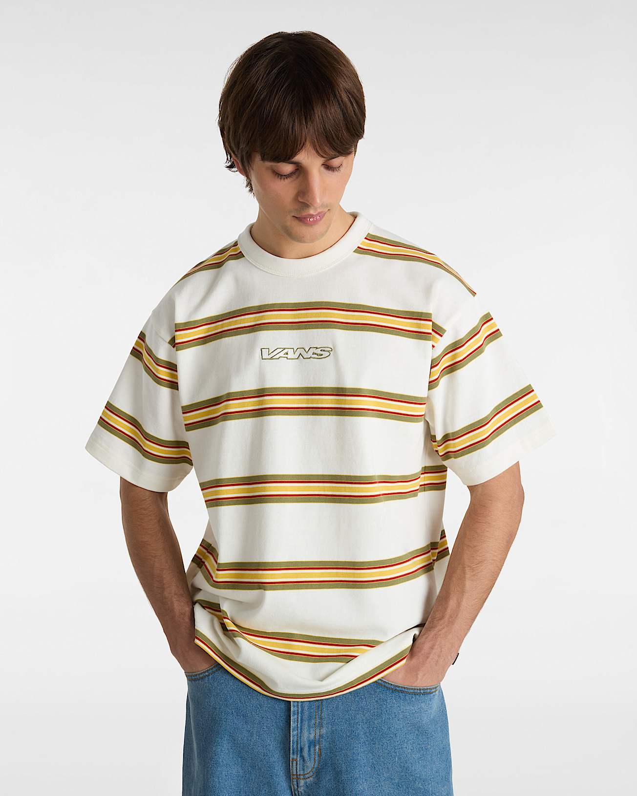 Tshirt Mesa Stripe VANS Blanc ALT2