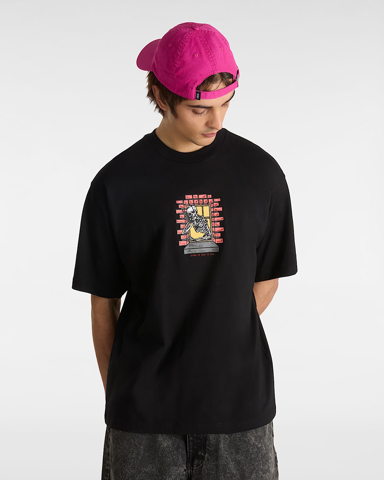 Tshirt Skull Reaper Window VANS Noir ALT2