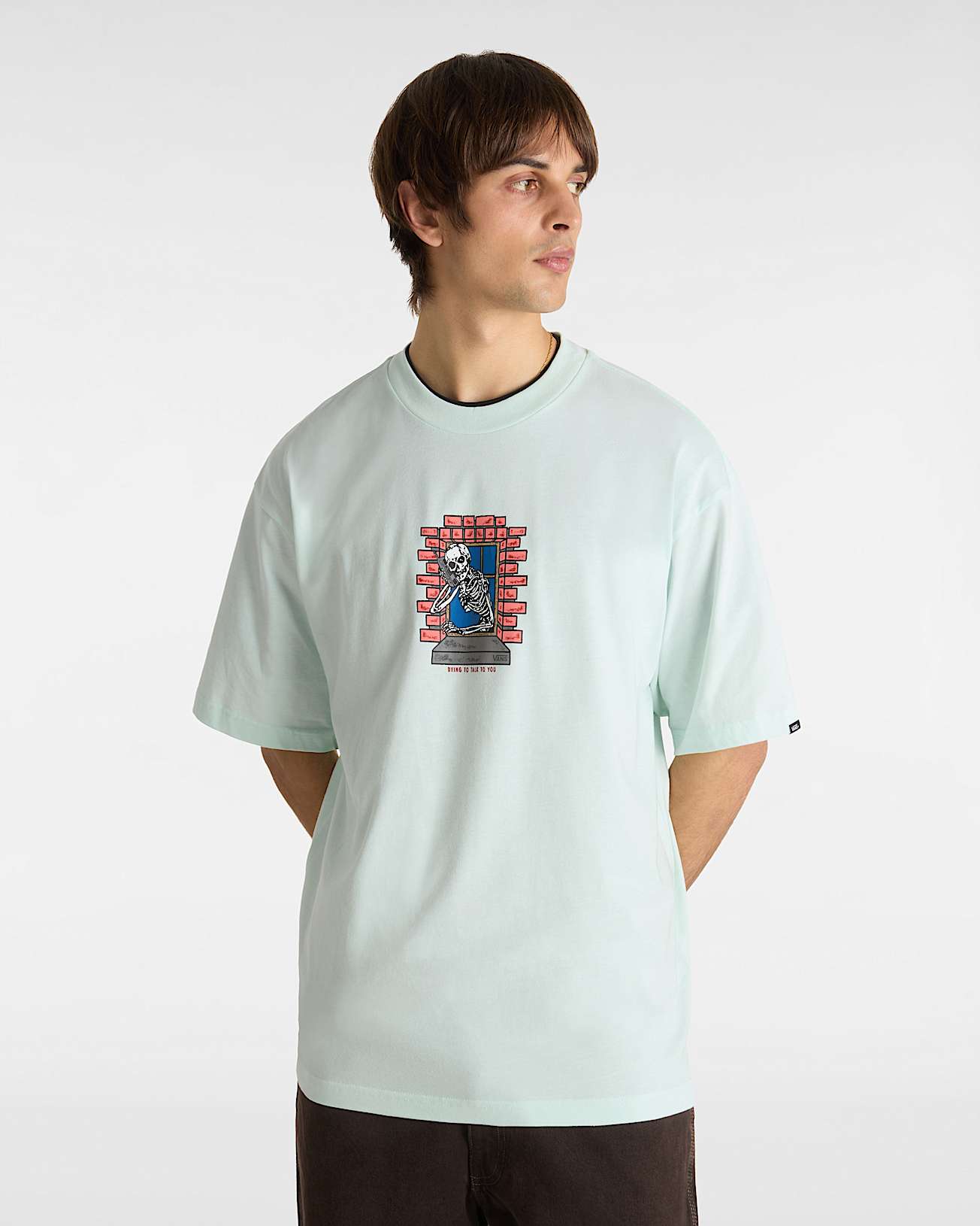 Tshirt Skull Window VANS Vert ALT2