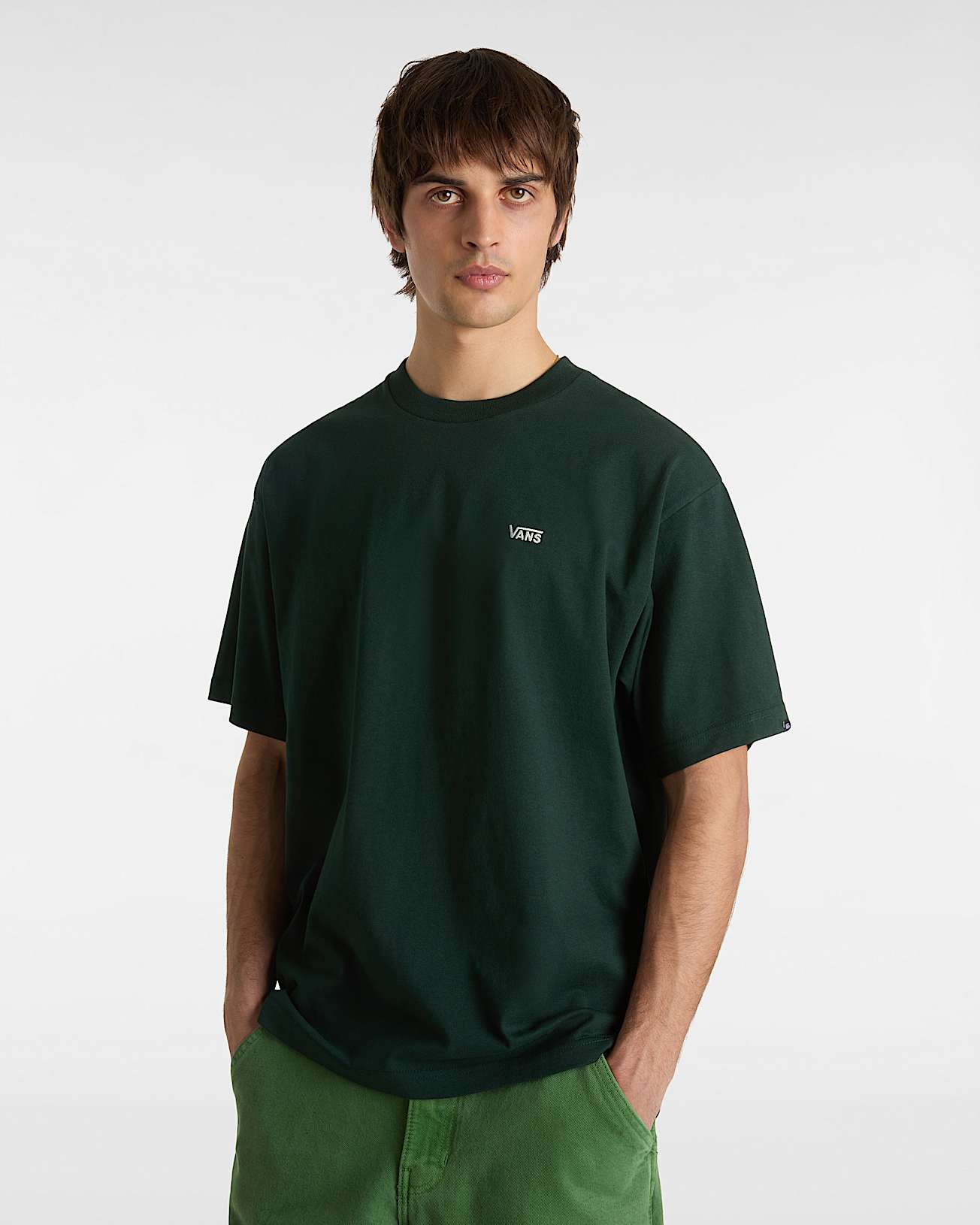 Left Chest II Logo TShirt VANS Green ALT2