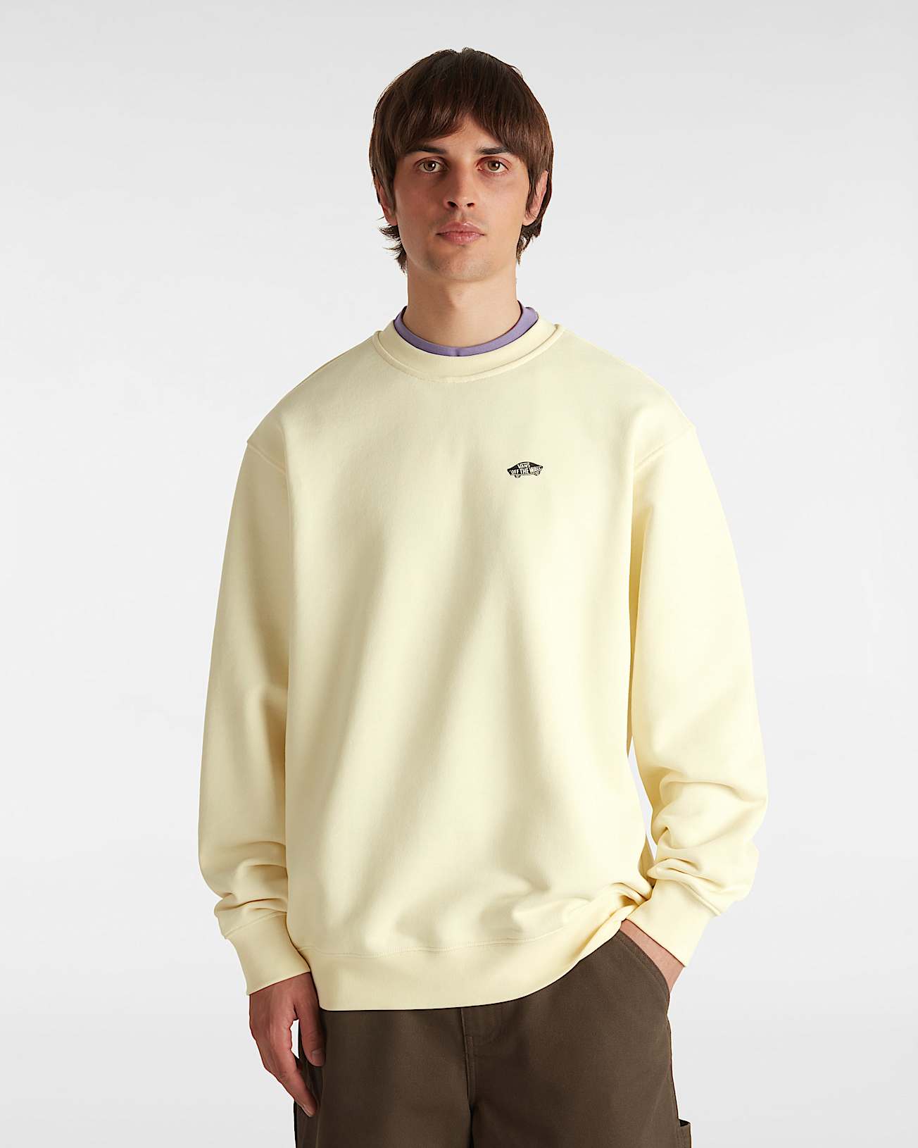 Sweat Style 76 II Crew VANS Beige ALT2