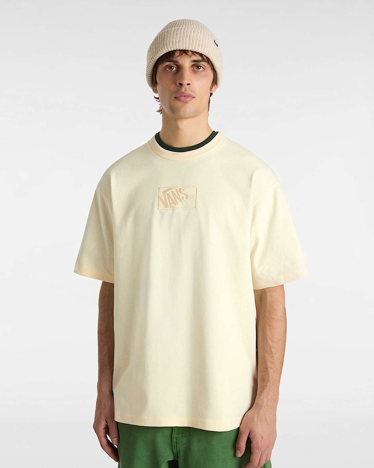 Tshirt Blocked Box Loose VANS Beige ALT2