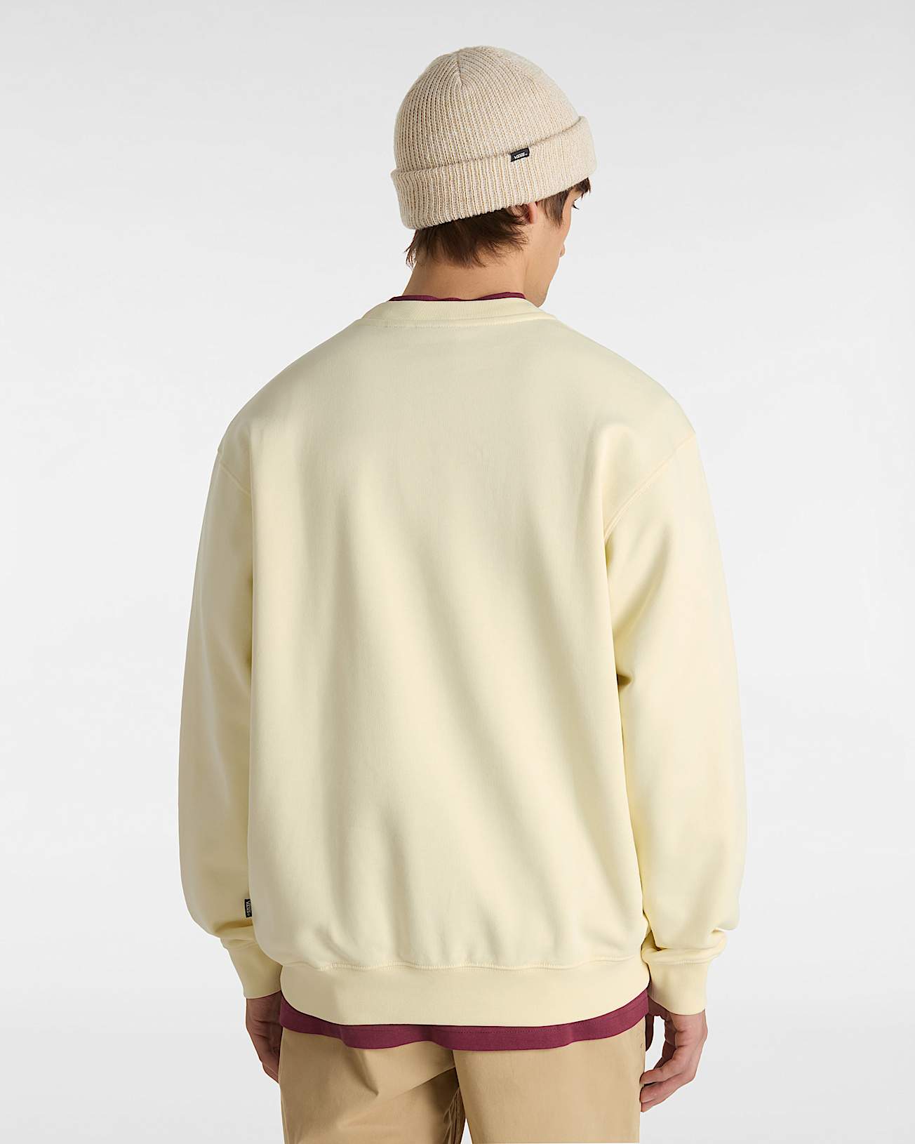 Sweat ras du cou Blocked Box VANS Beige ALT3