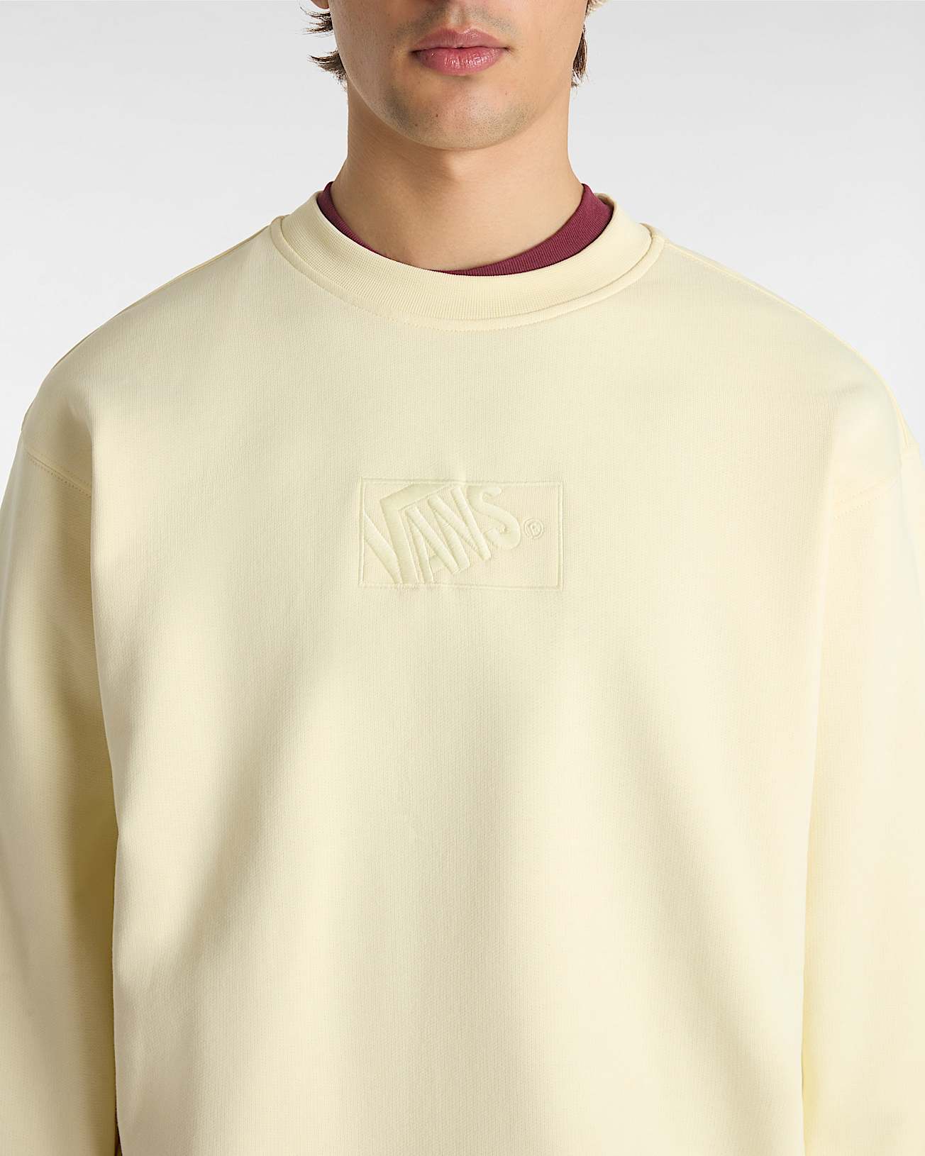 Sweat ras du cou Blocked Box VANS Beige ALT6