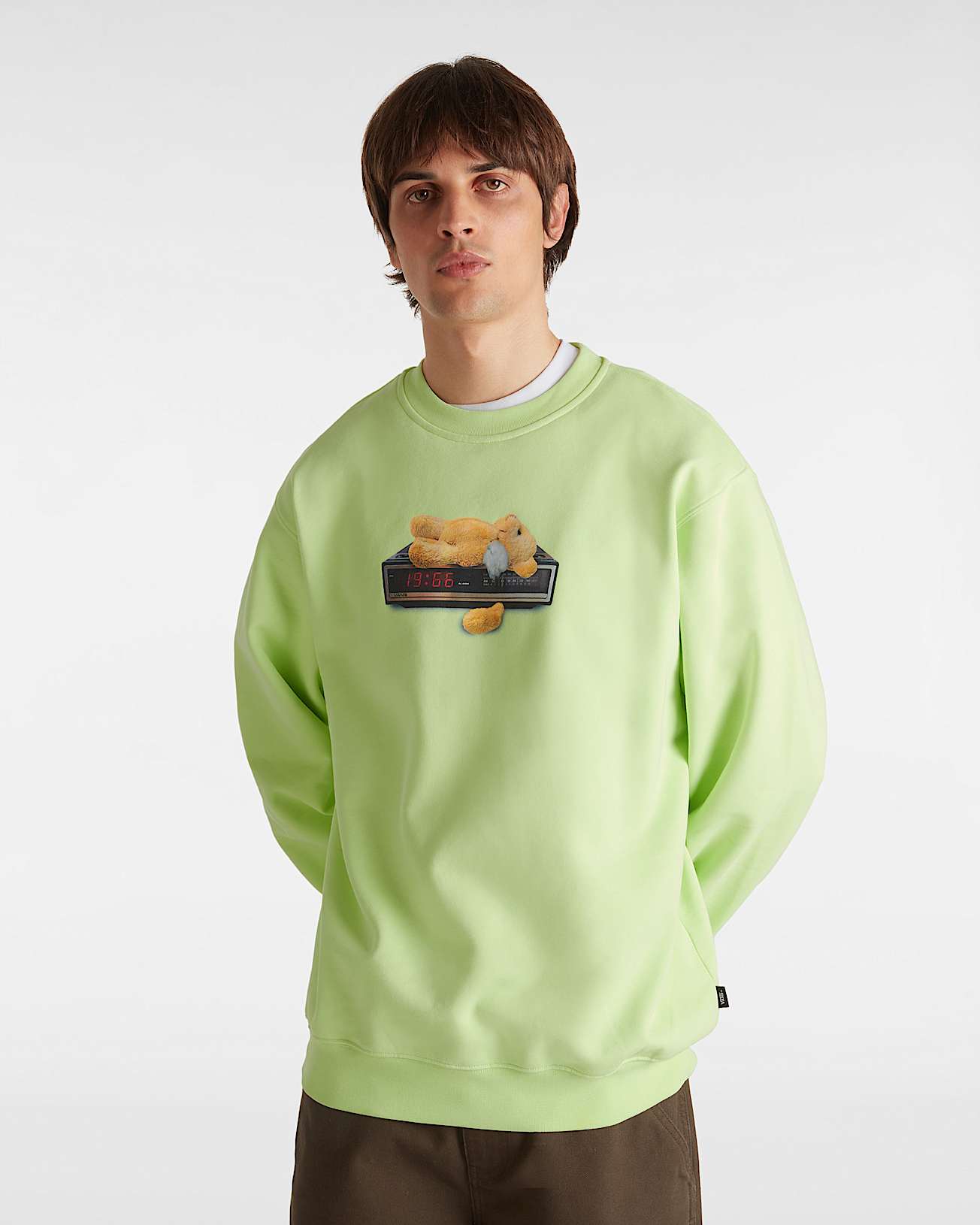 Times Up Crew Sweatshirt VANS Green ALT2