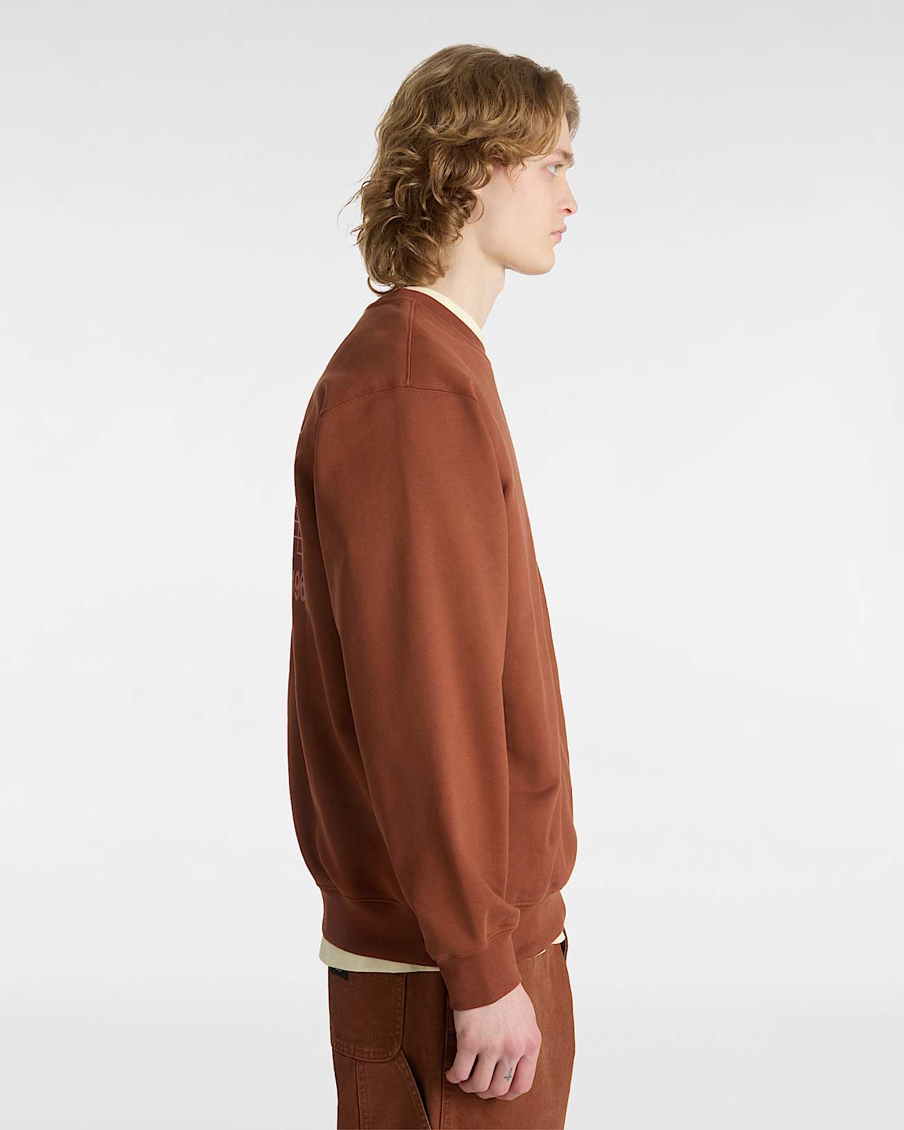 Sweat ras du cou Art Dept VANS Marron ALT4