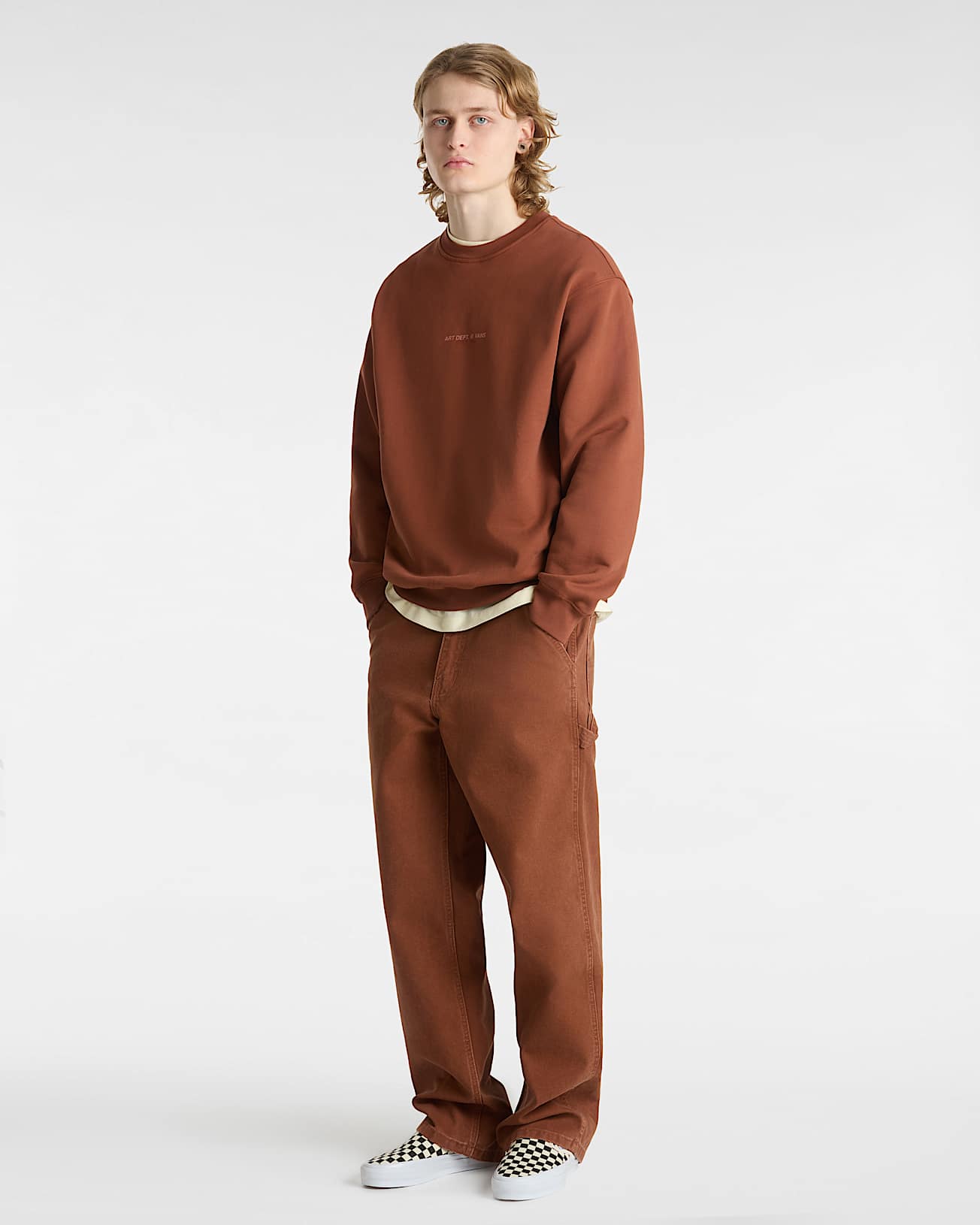 Sweat ras du cou Art Dept VANS Marron ALT5