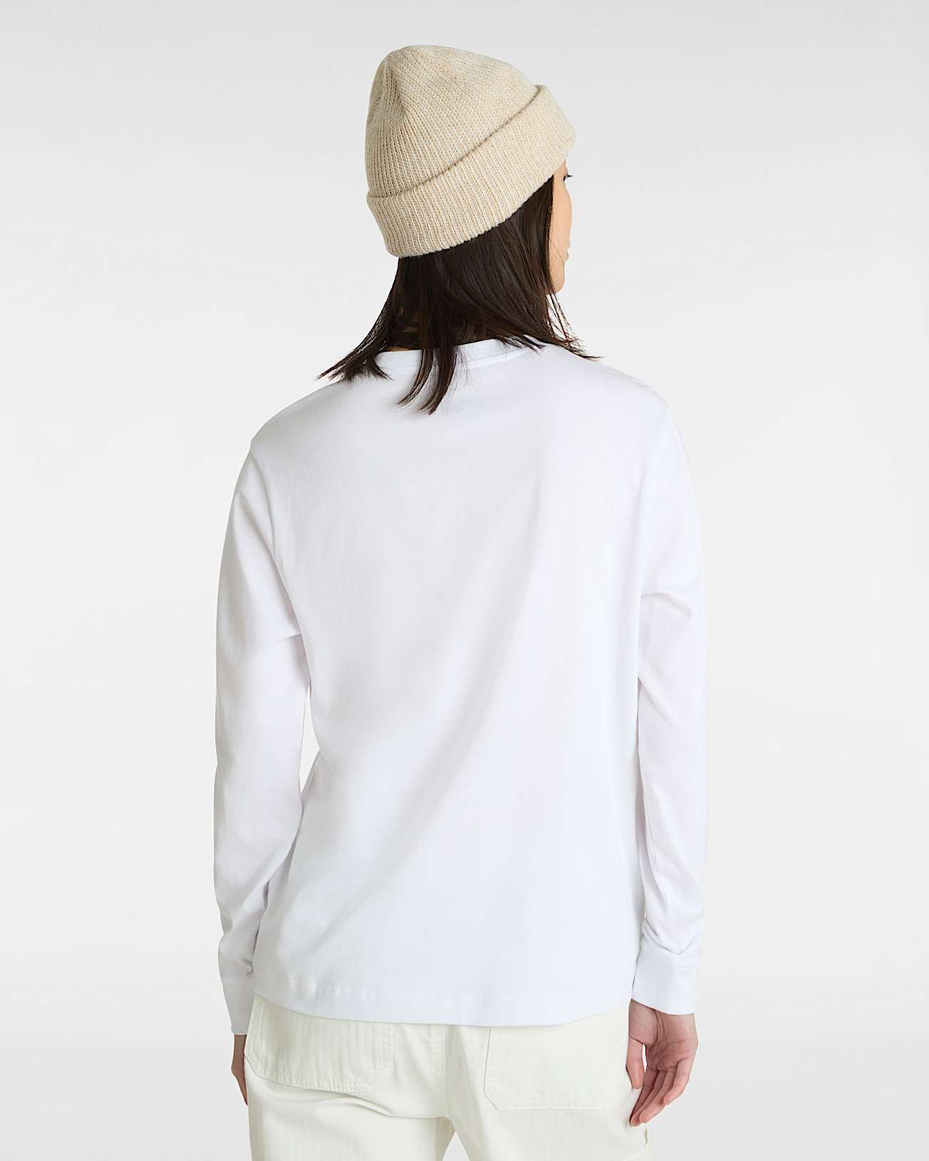 Flying V Classic Tee met lange mouwen VANS Wit ALT3