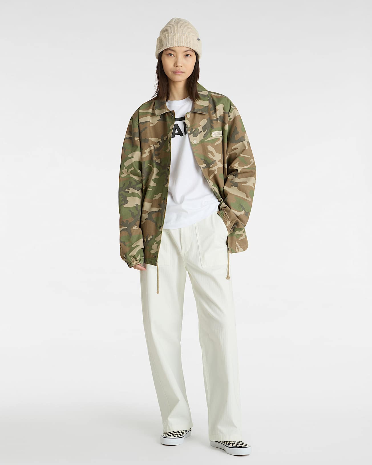 Flying V Classic Tee met lange mouwen VANS Wit ALT5