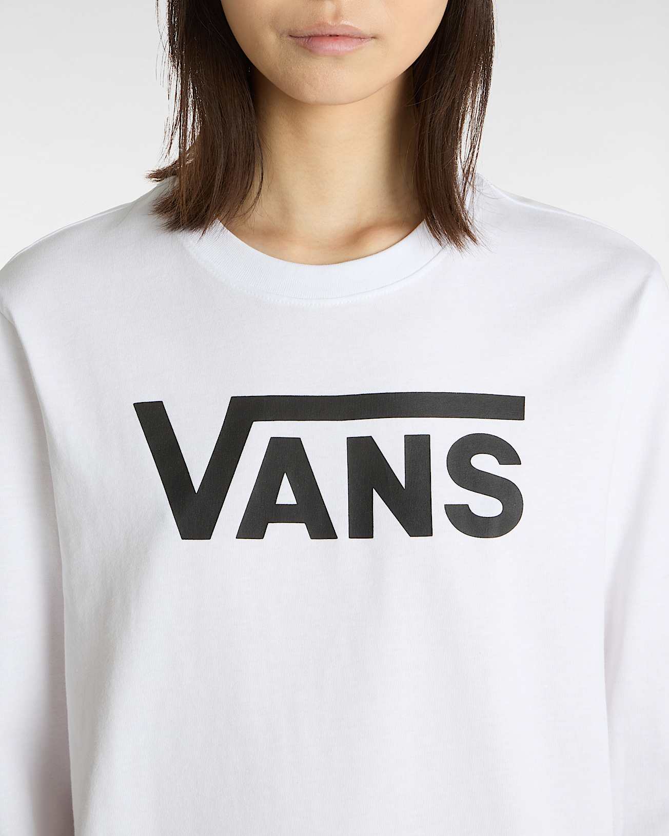 Flying V Classic Tee met lange mouwen VANS Wit ALT6