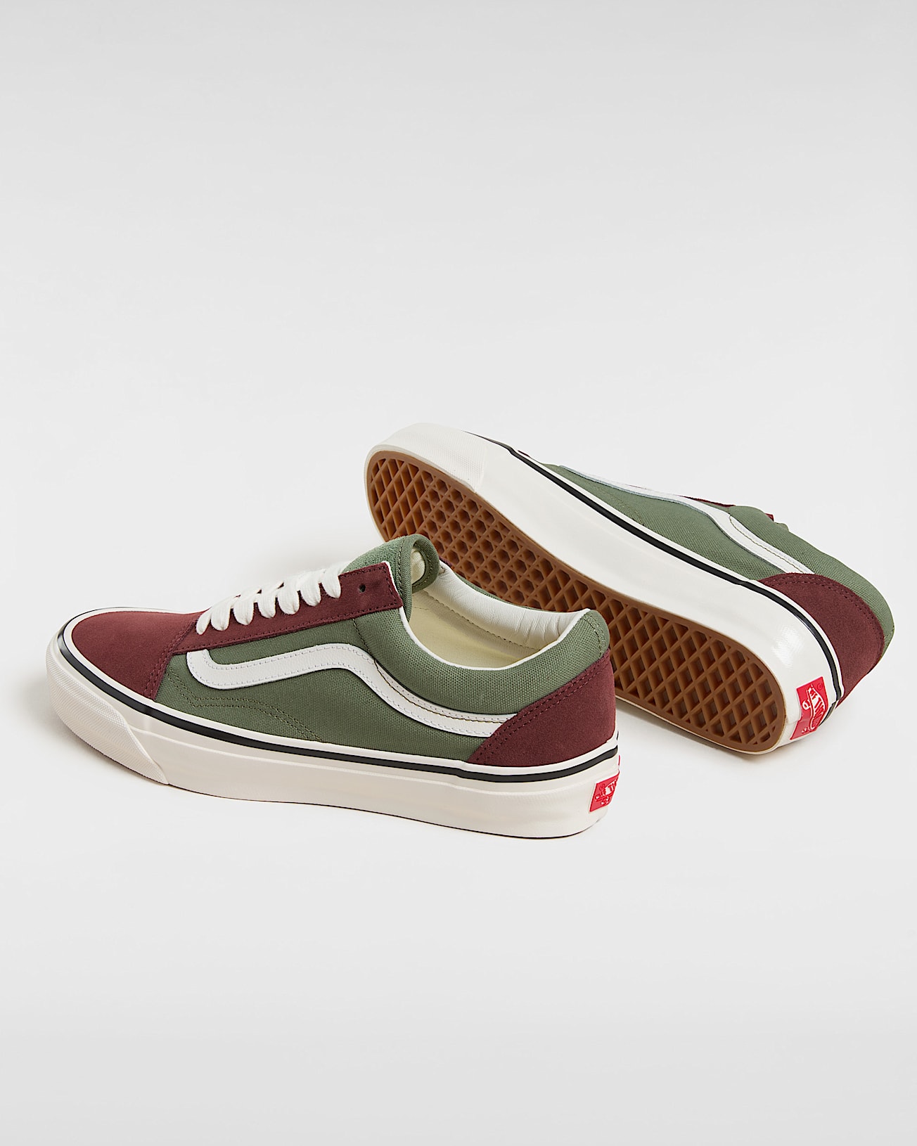 Chaussures Premium Old Skool VANS VertMarron ALT4