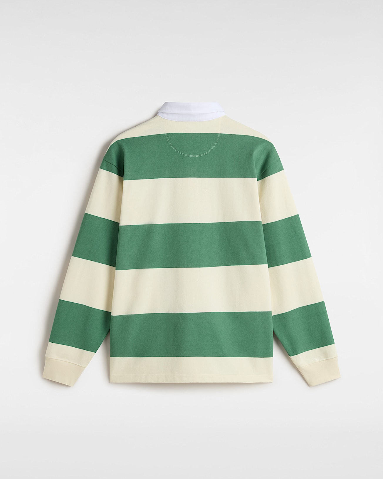 Polo de rugby en maille  rayures Ward VANS Vert ALT8