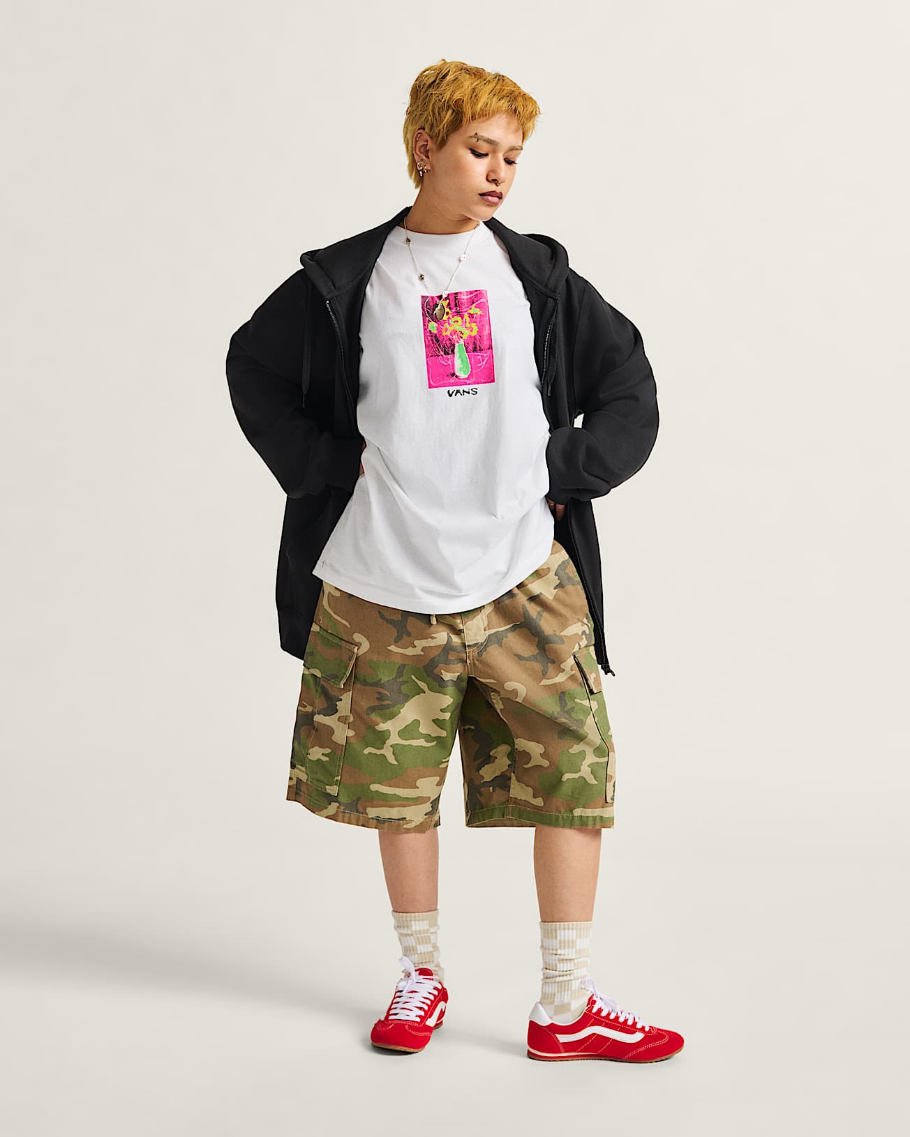 Maglietta Floral Dcor VANS Bianco ALT3