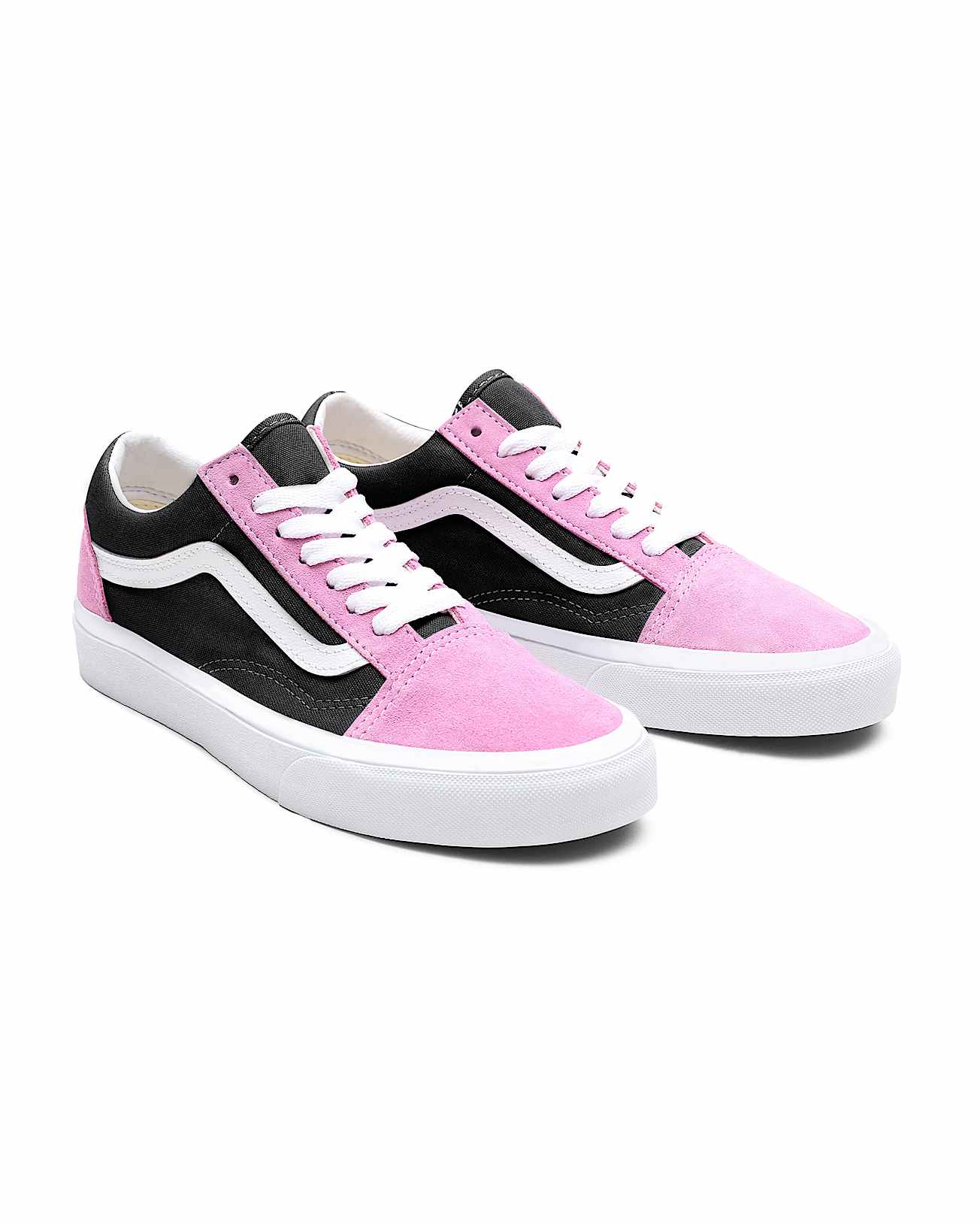 Personalisierbare Color Block Old Skool VANS SchwarzRosa HERO
