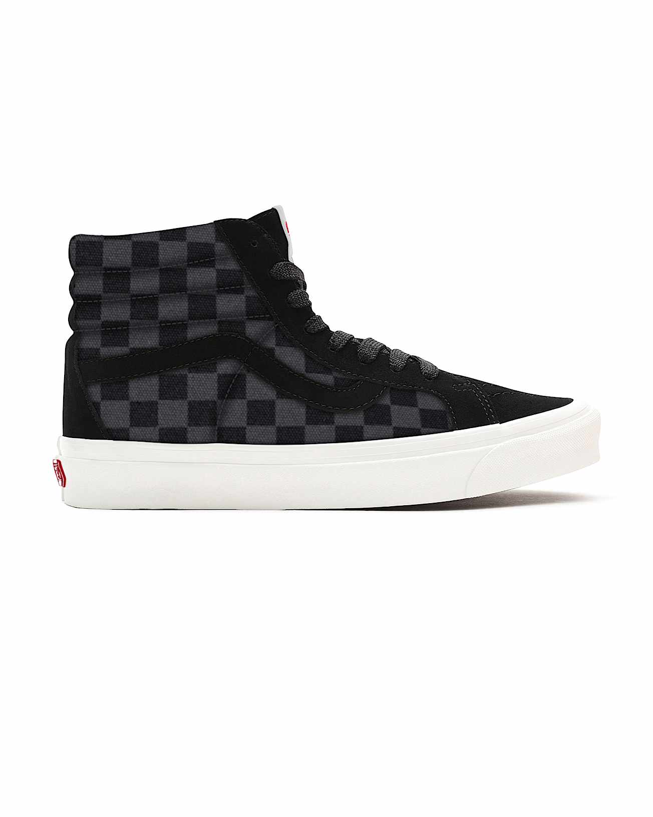 Personalisierbare Checkerboard Sk8Hi VANS Grau ALT1