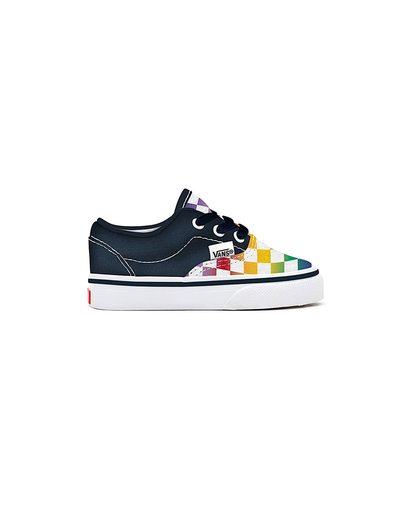 Kleinkinder Personalisierbare Rainbow Checkerboard Authentic Schuhe 14 Jahre VANS Blau ALT1