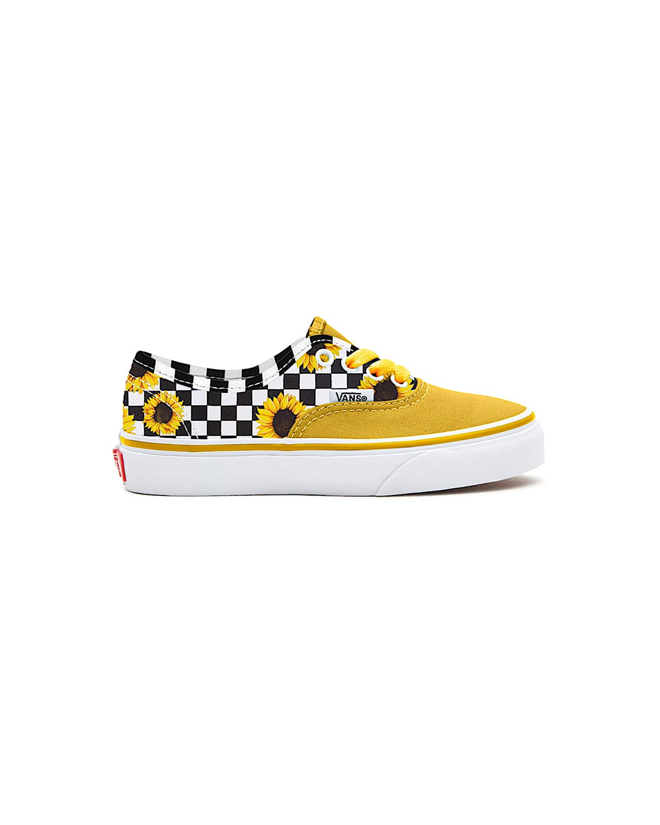 Kinder Personalisierbare Sunflowers Authentic Schuhe 48 Jahre VANS Gelb ALT1