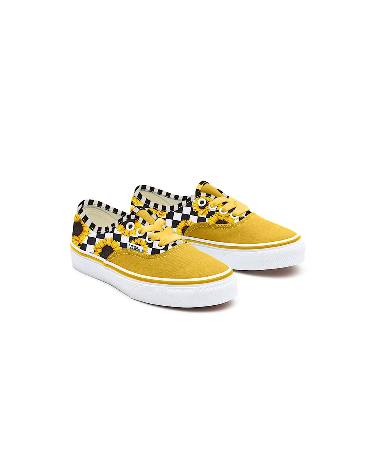 Kinder Personalisierbare Sunflowers Authentic Schuhe 48 Jahre VANS Gelb HERO
