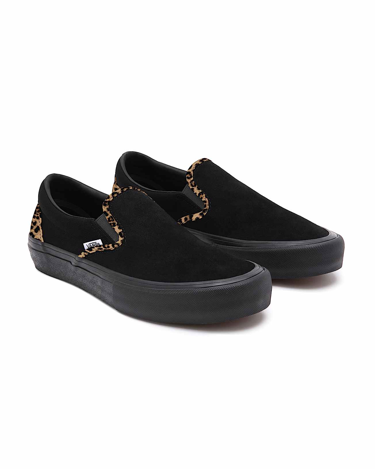 Leopard SlipOn Personalisierbare VANS Schwarz HERO