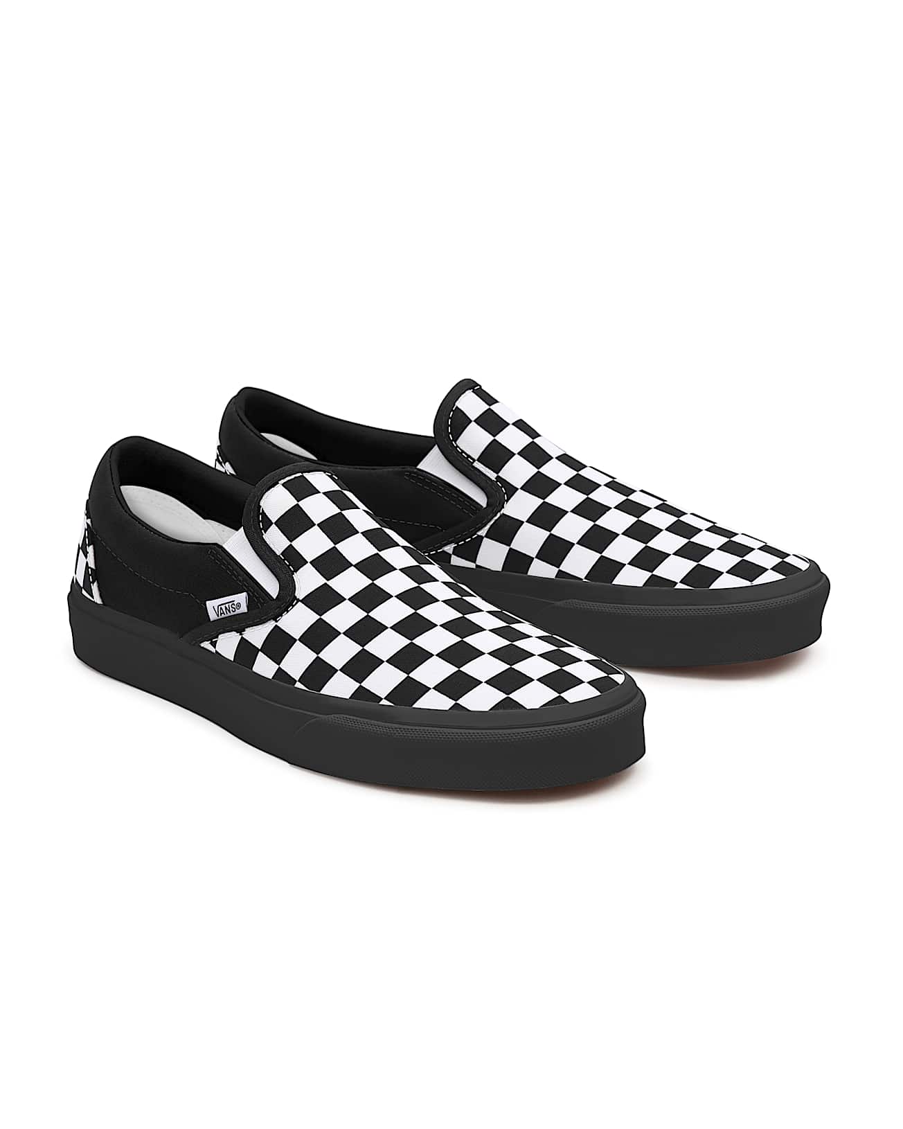 Personalisierbare Checkerboard SlipOn mit breiter Passform VANS Schwarz HERO
