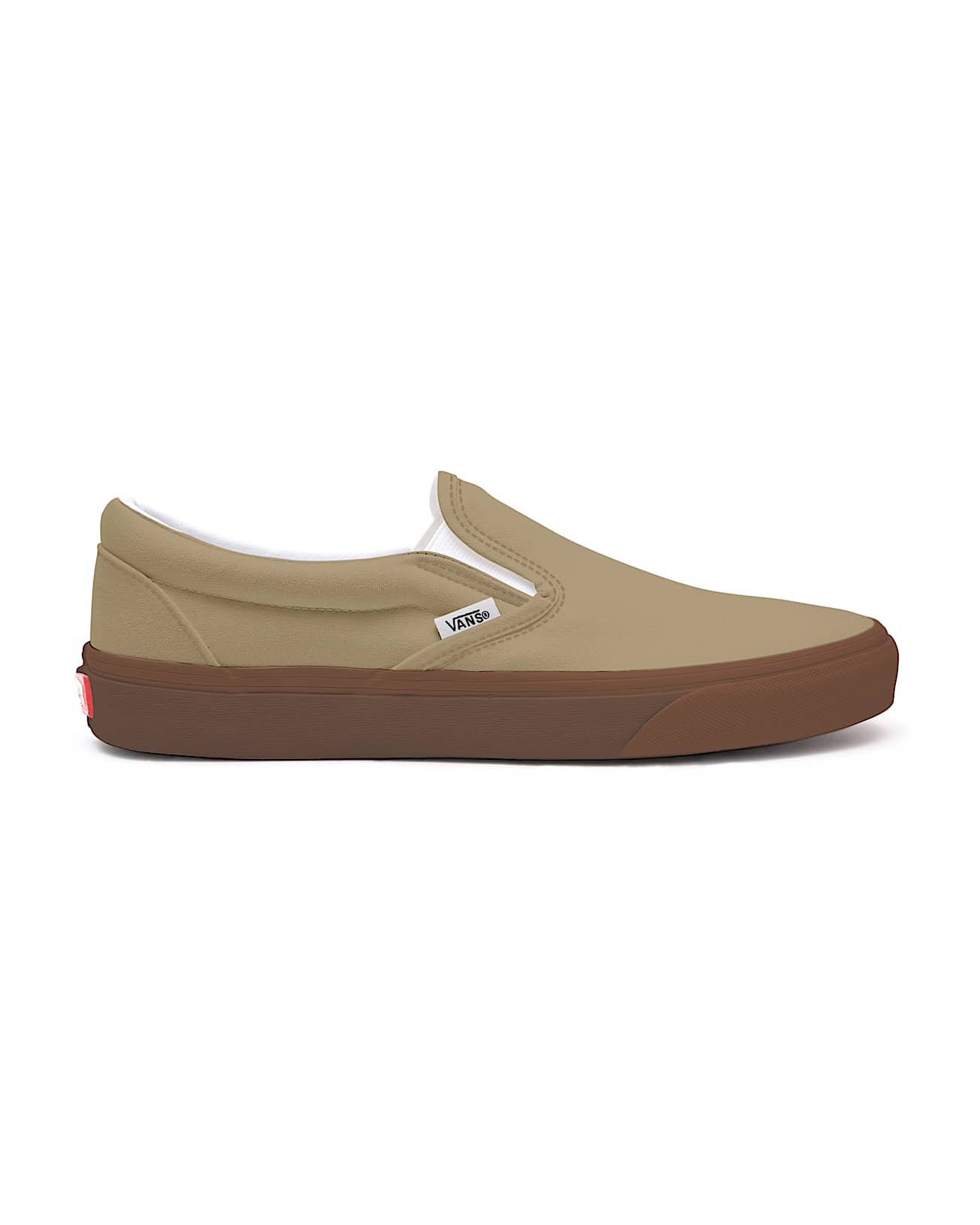 Personalisierbare Cornstalk Gum Sole SlipOn mit breiter Passform VANS Beige ALT1