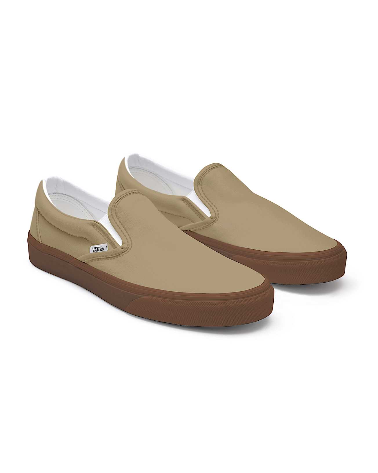 Cornstalk Gum Sole Slip-On Personalizadas de horma ancha - 1