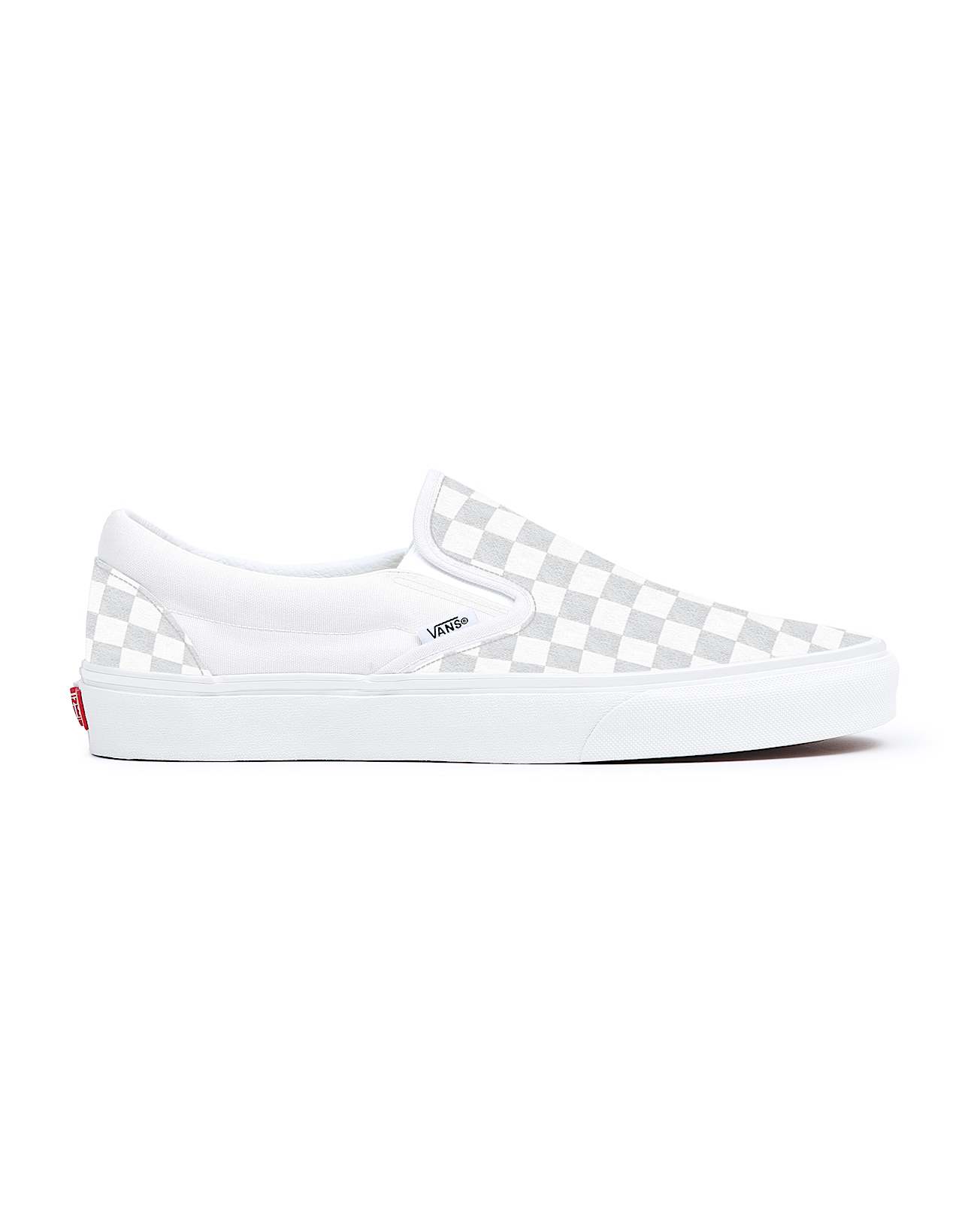 Personalisierbare True White Checkerboard SlipOn mit breiter Passform VANS Wei ALT1