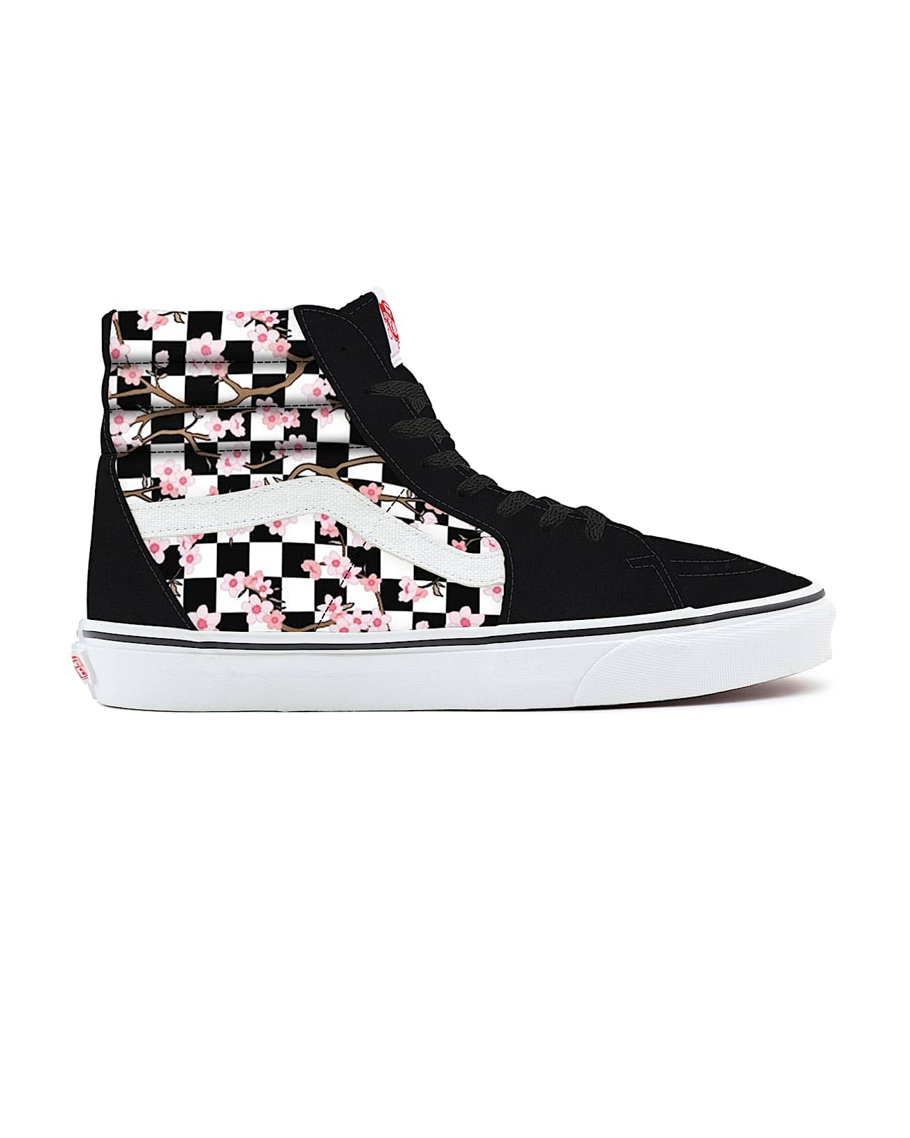 Personalisierbare Cherry Blossom Checkerboard Sk8Hi VANS Multicolour ALT1