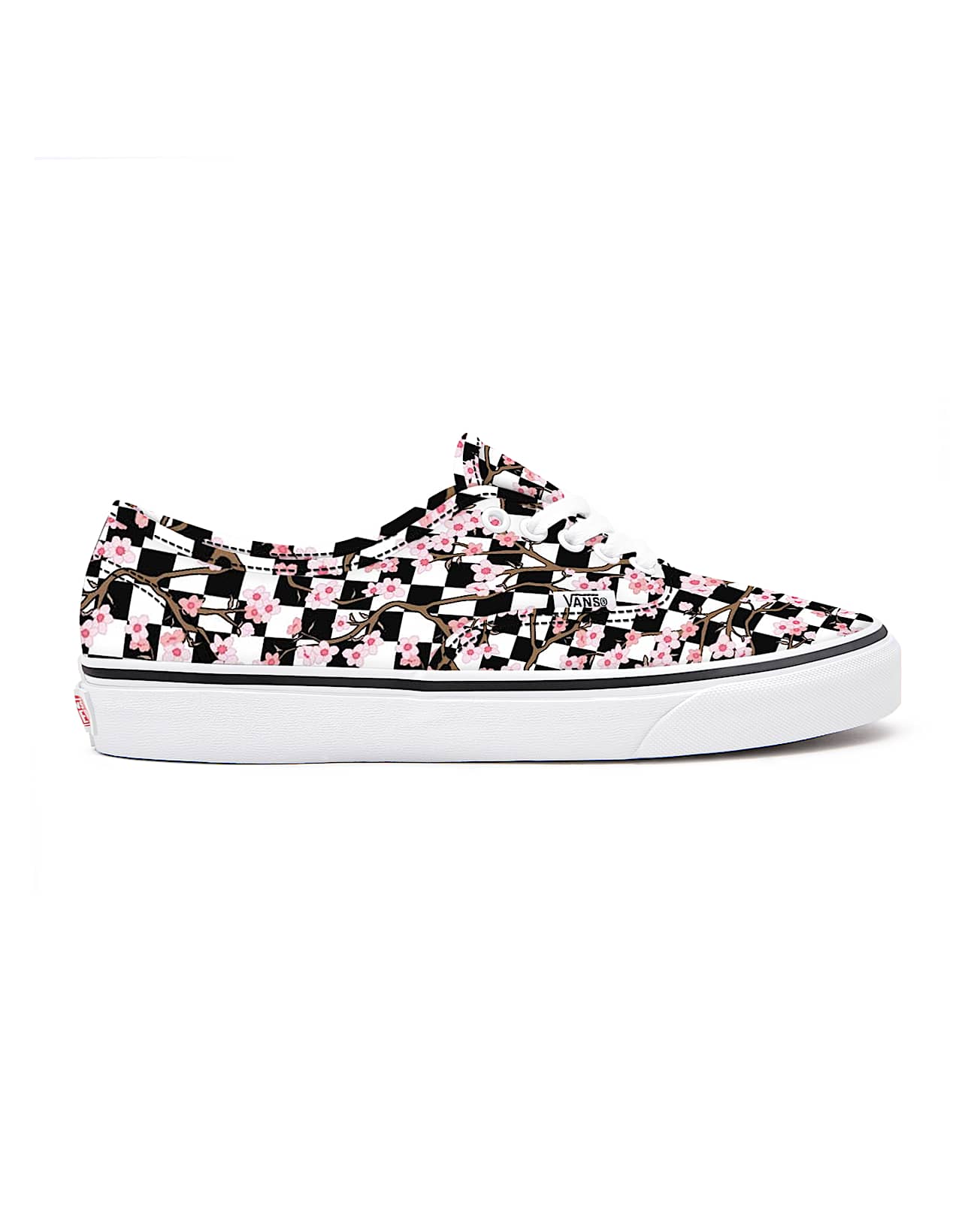 Personalisierbare Cherry Blossom Checkerboard Authentic VANS Multicolour ALT1