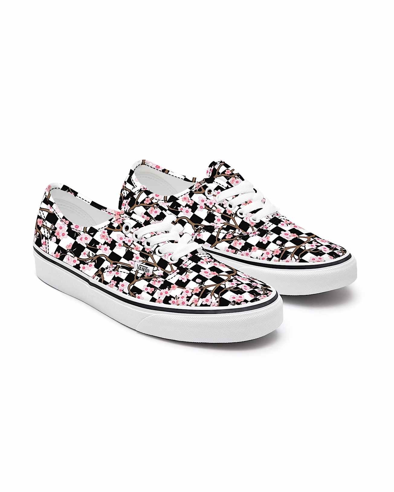 Personalisierbare Cherry Blossom Checkerboard Authentic VANS Multicolour HERO