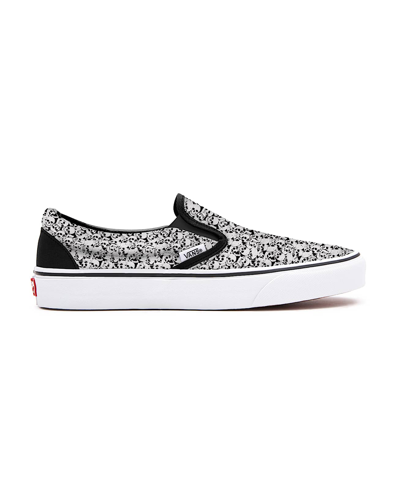 Personalisierbare Skulls SlipOn VANS Schwarz ALT1